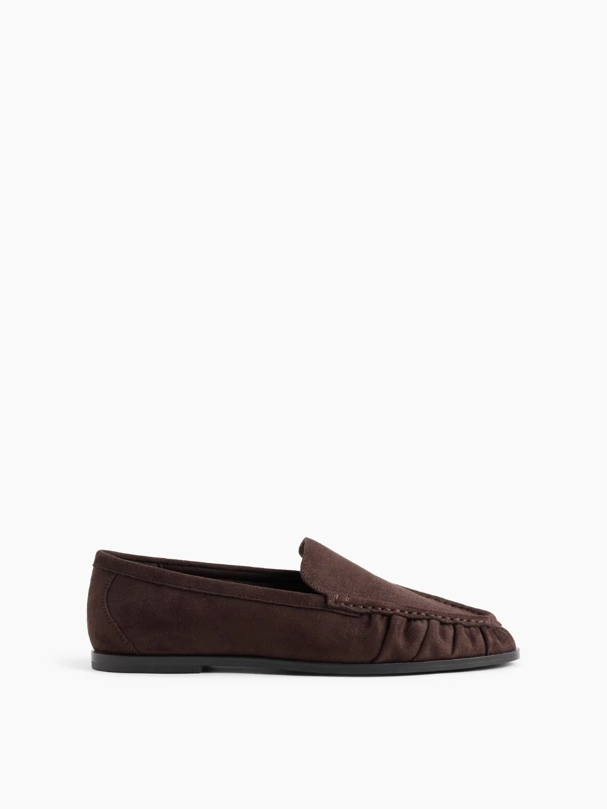 Vegan Suede Ruched Loafers by Gap