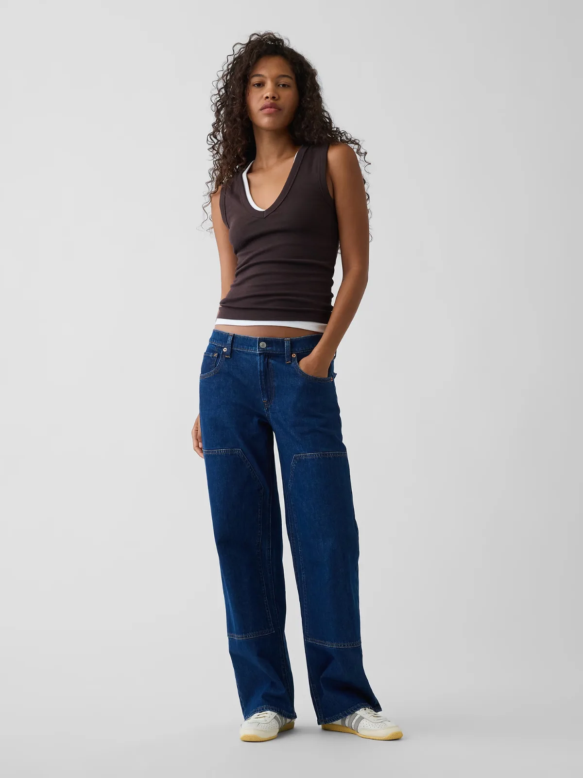 Low Rise Double-Knee 90s Loose Jeans by Gap