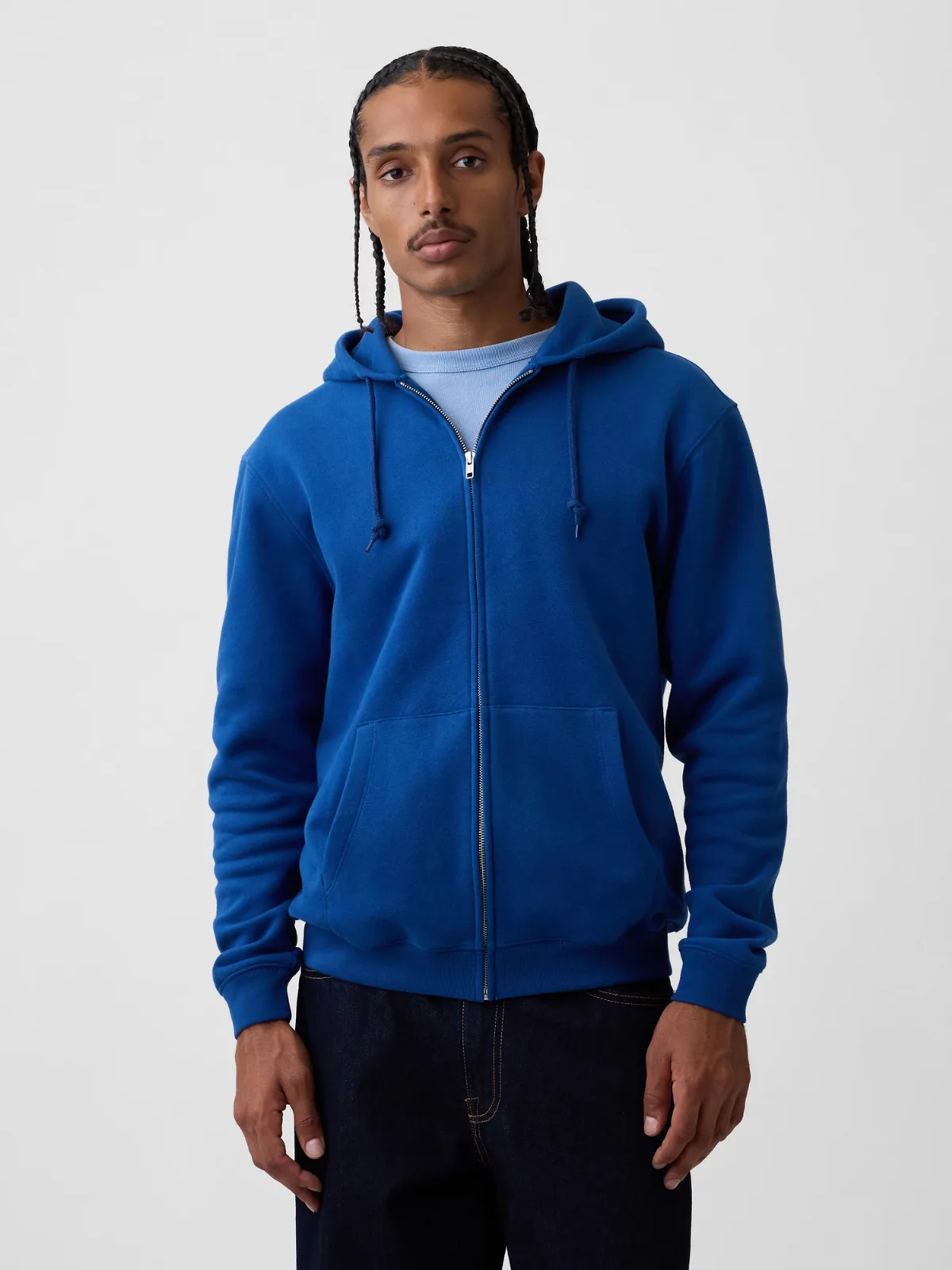 VintageSoft Relaxed Zip Hoodie