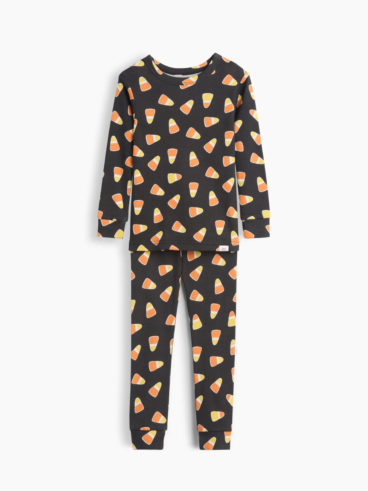 Organic Brushed Cotton Candy Corn PJ Set by Gap