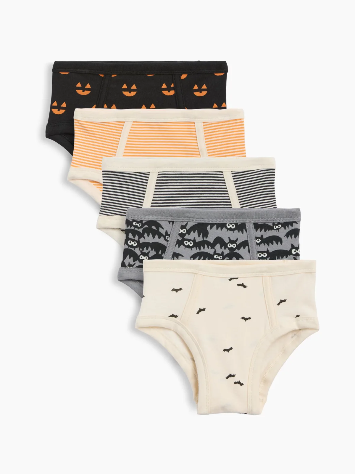 Organic Stretch Cotton Halloween Briefs (5-Pack) by Gap