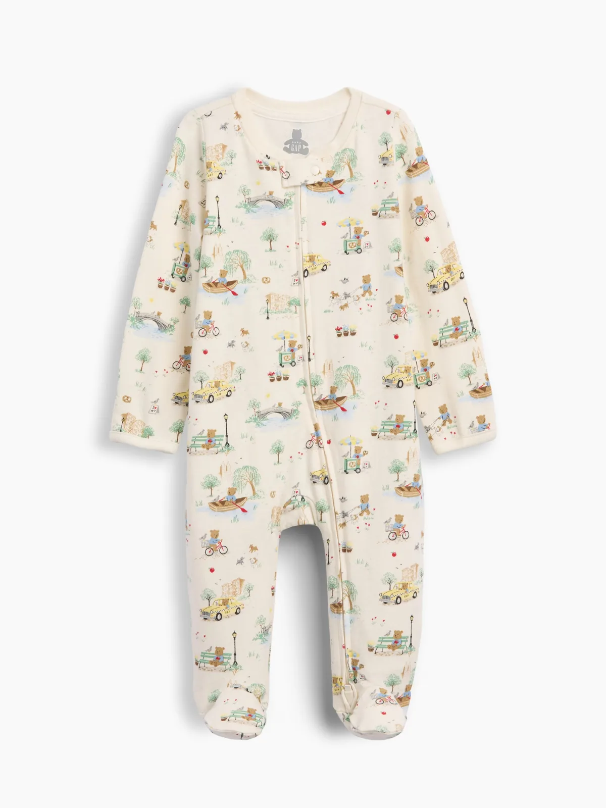 Organic Cotton Print Footed One-Piece by Gap