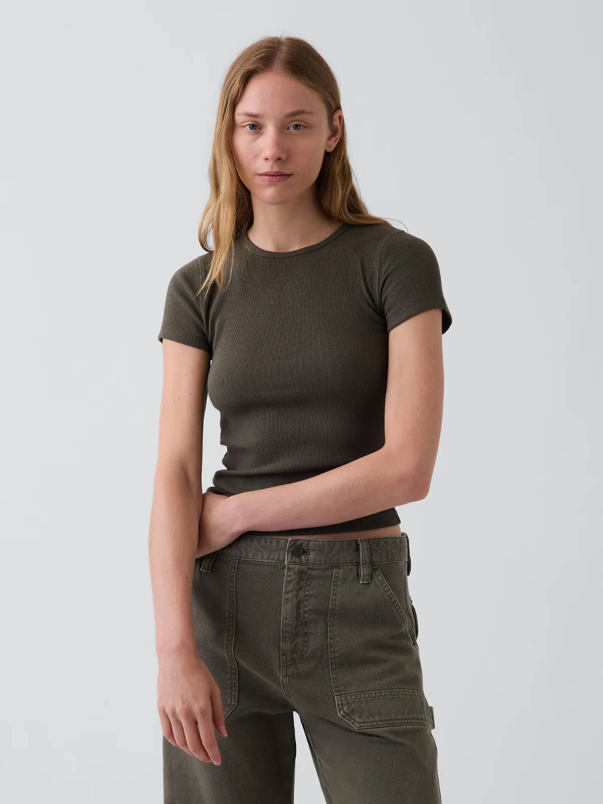 Modern Rib T-Shirt by Gap