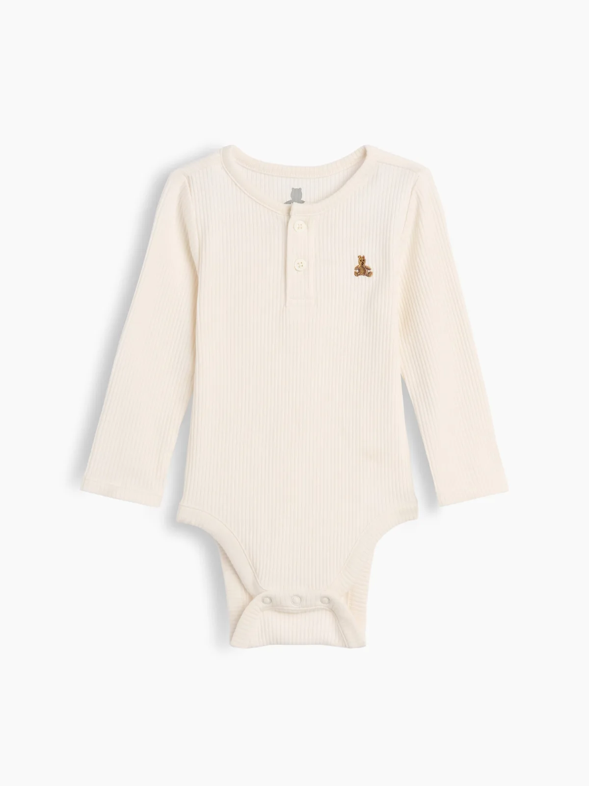 First Favorites TinyRib Henley Bodysuit by Gap