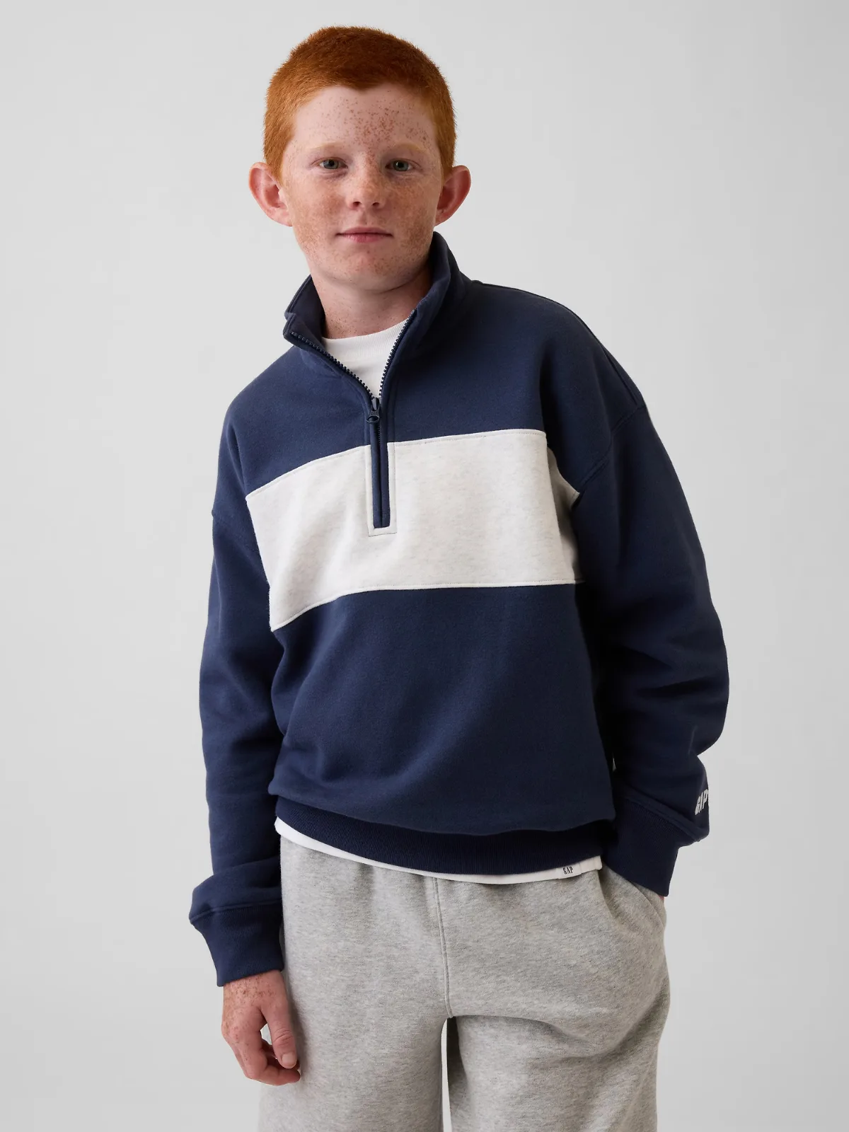 VintageSoft Quarter-Zip Pullover by Gap
