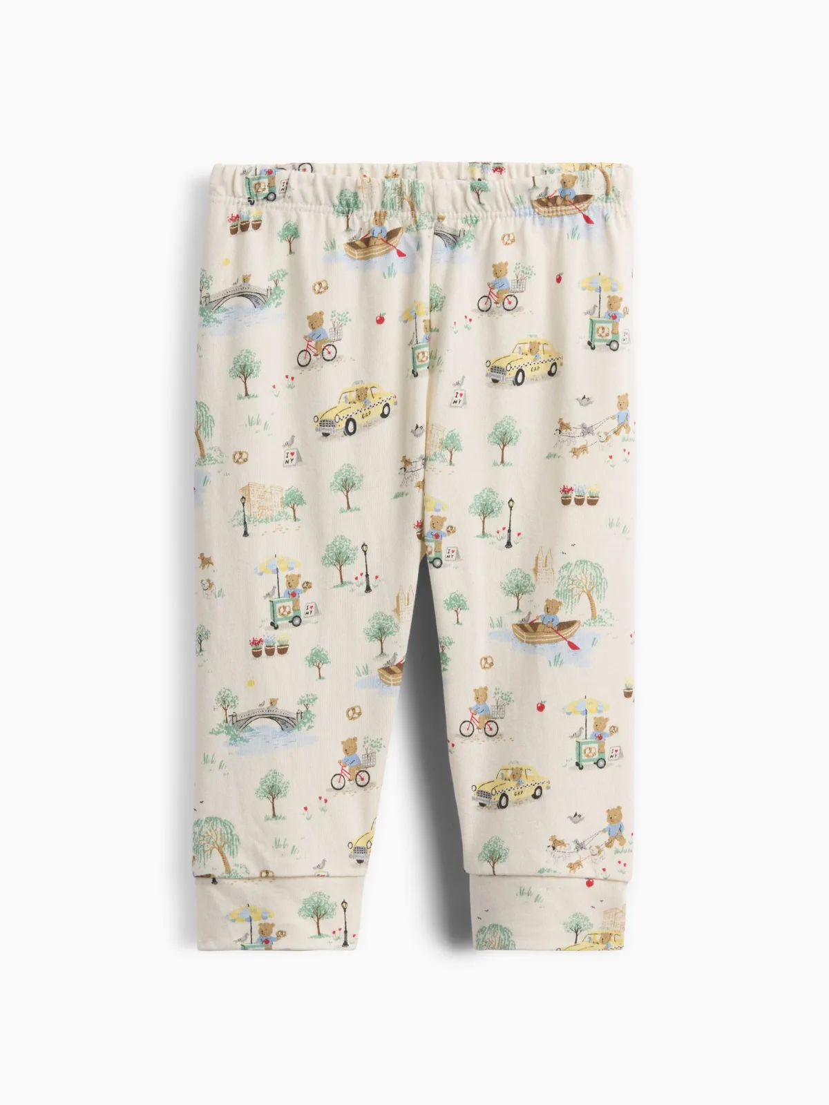 First Favorites Organic Cotton Brannan Bear Toile Pull-On Pants by Gap