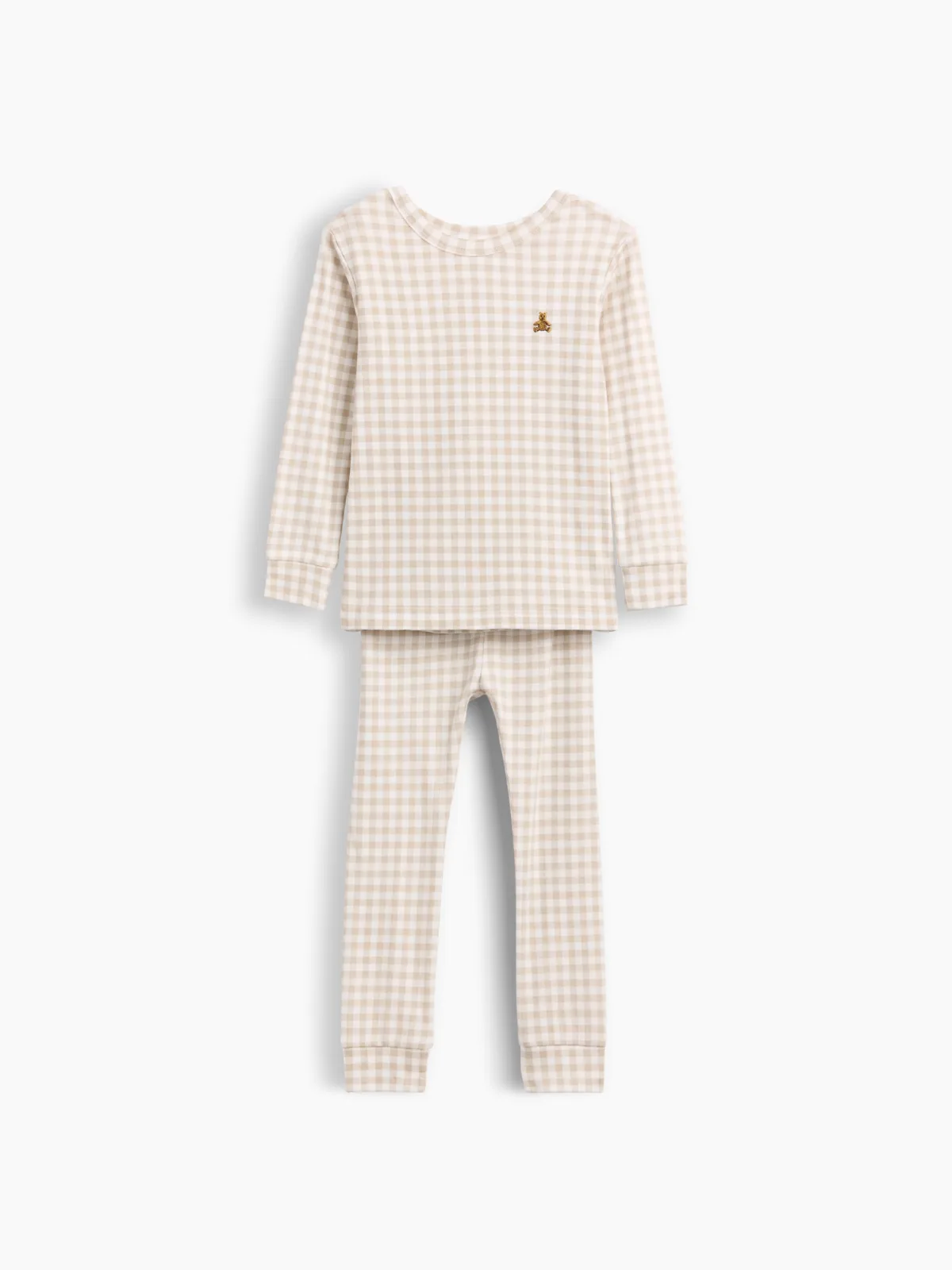 Organic Brushed Cotton Gingham PJ Set by Gap