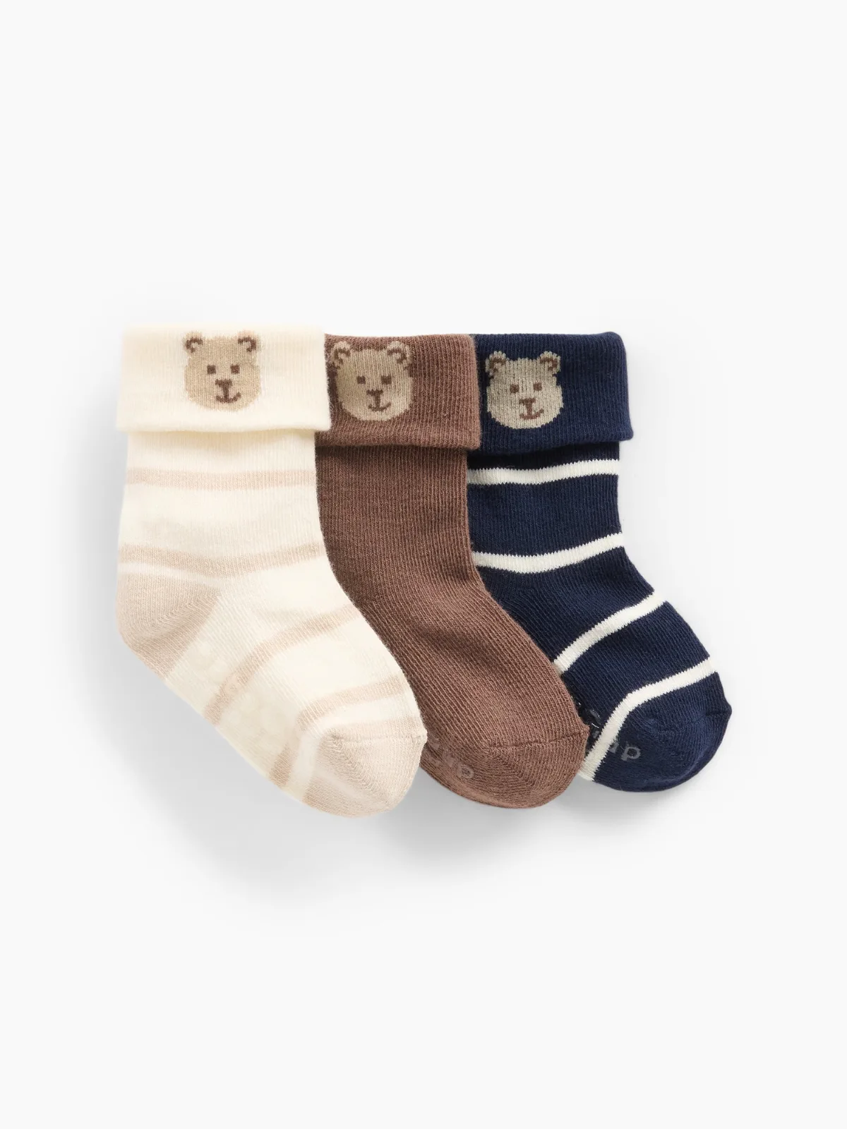 Brannan Bear Foldover Socks (3-Pack) by Gap