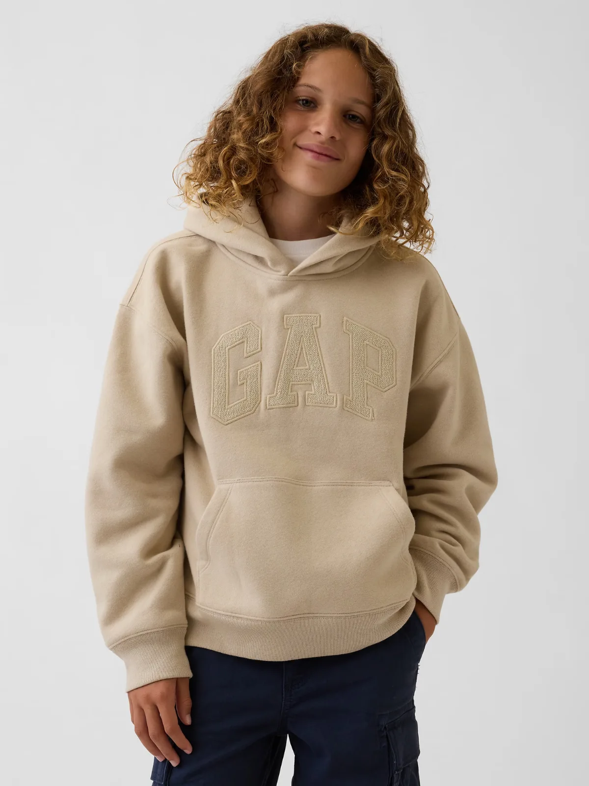 VintageSoft Relaxed Logo Hoodie by Gap