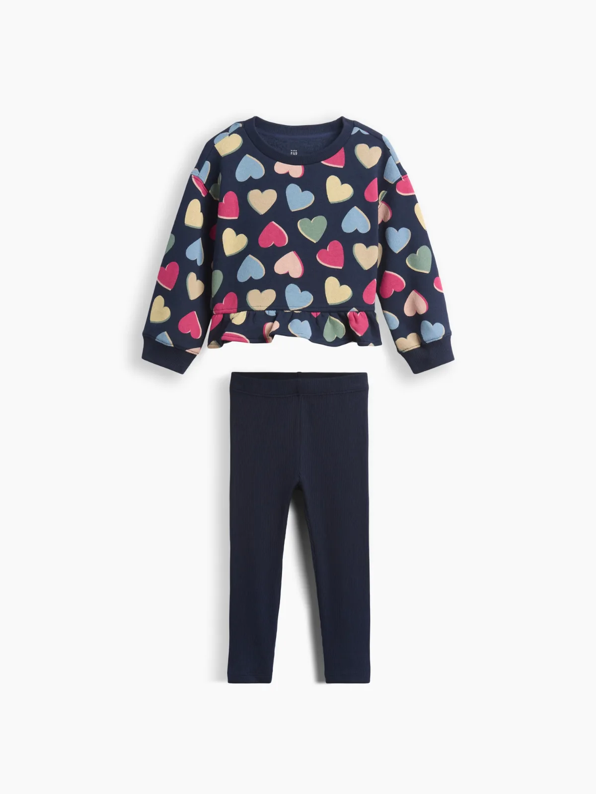 Peplum Sweatshirt & Leggings Set by Gap