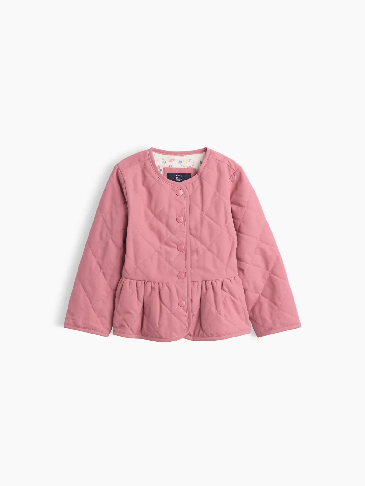 Quilted Peplum Jacket by Gap