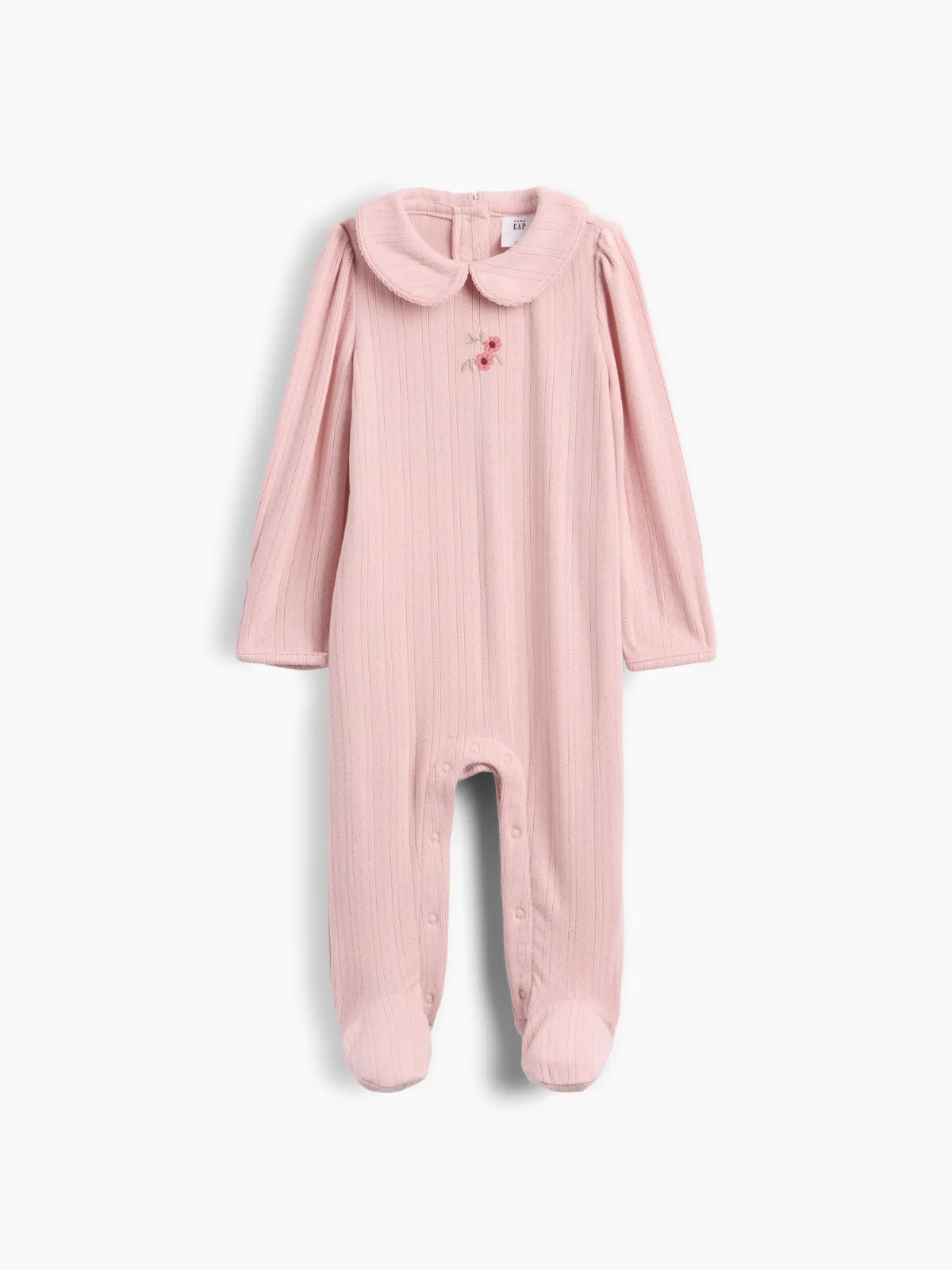 Softspun Pointelle Collared One-Piece by Gap