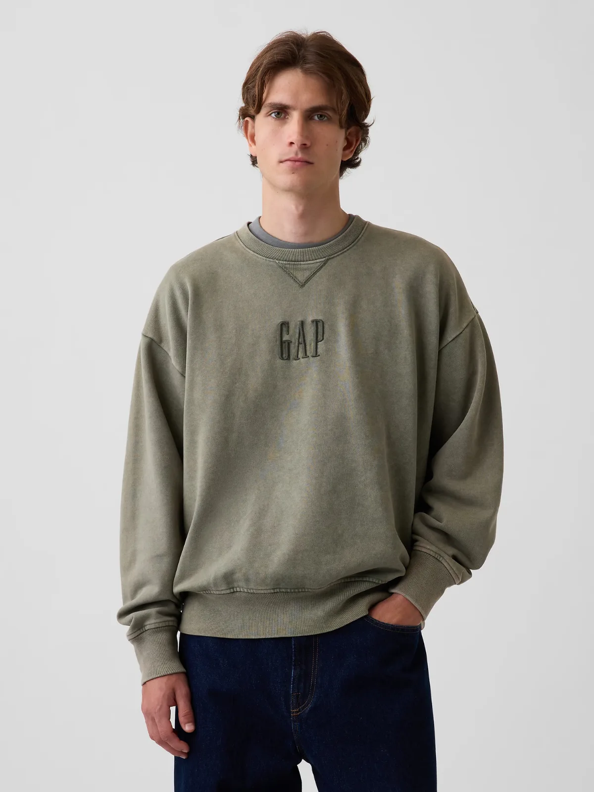 Heavyweight Oversized Logo Sweatshirt by Gap