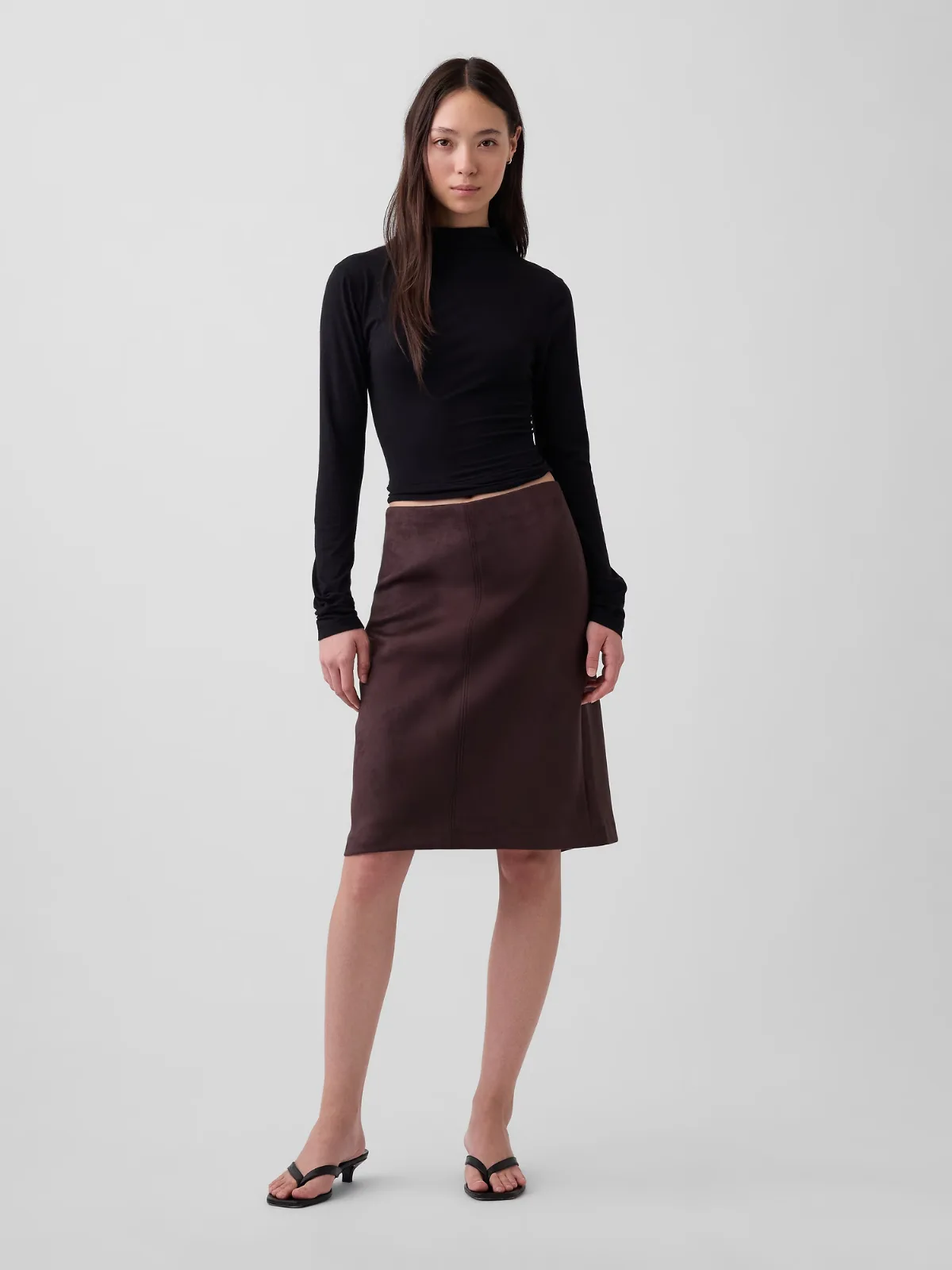 Vegan Suede Pencil Skirt by Gap