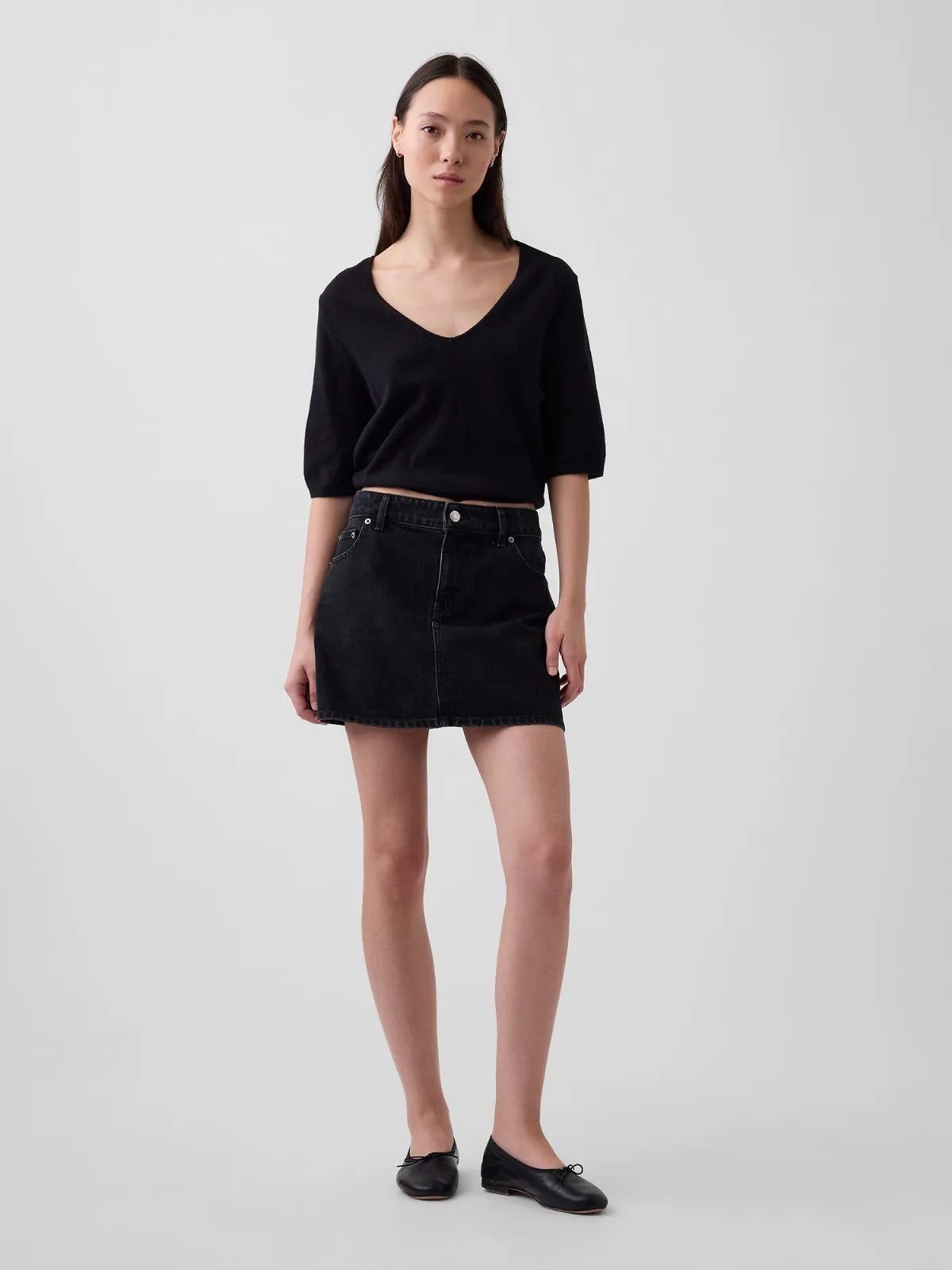 Denim Mini Skirt by Gap