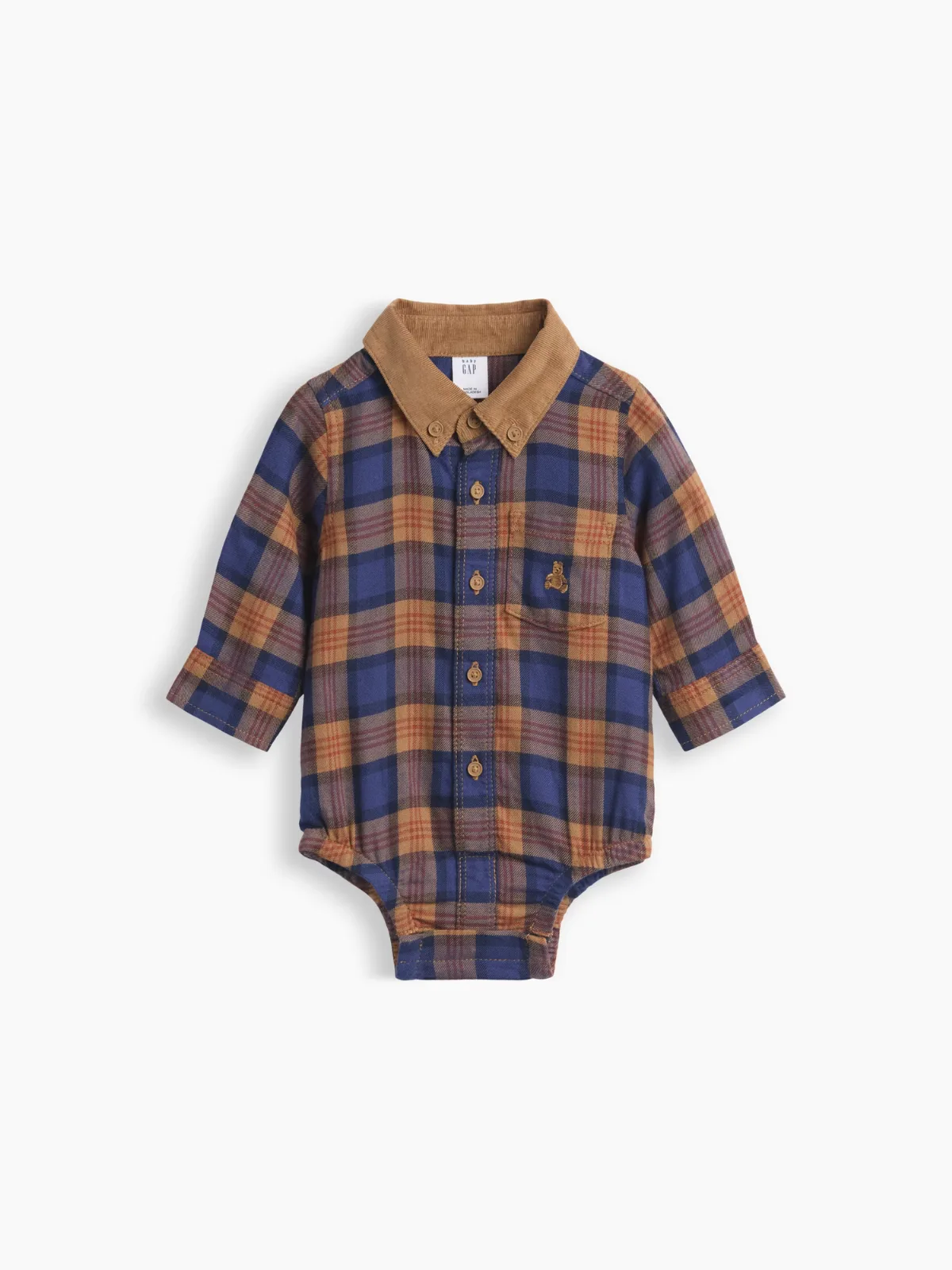 Flannel Bodysuit by Gap