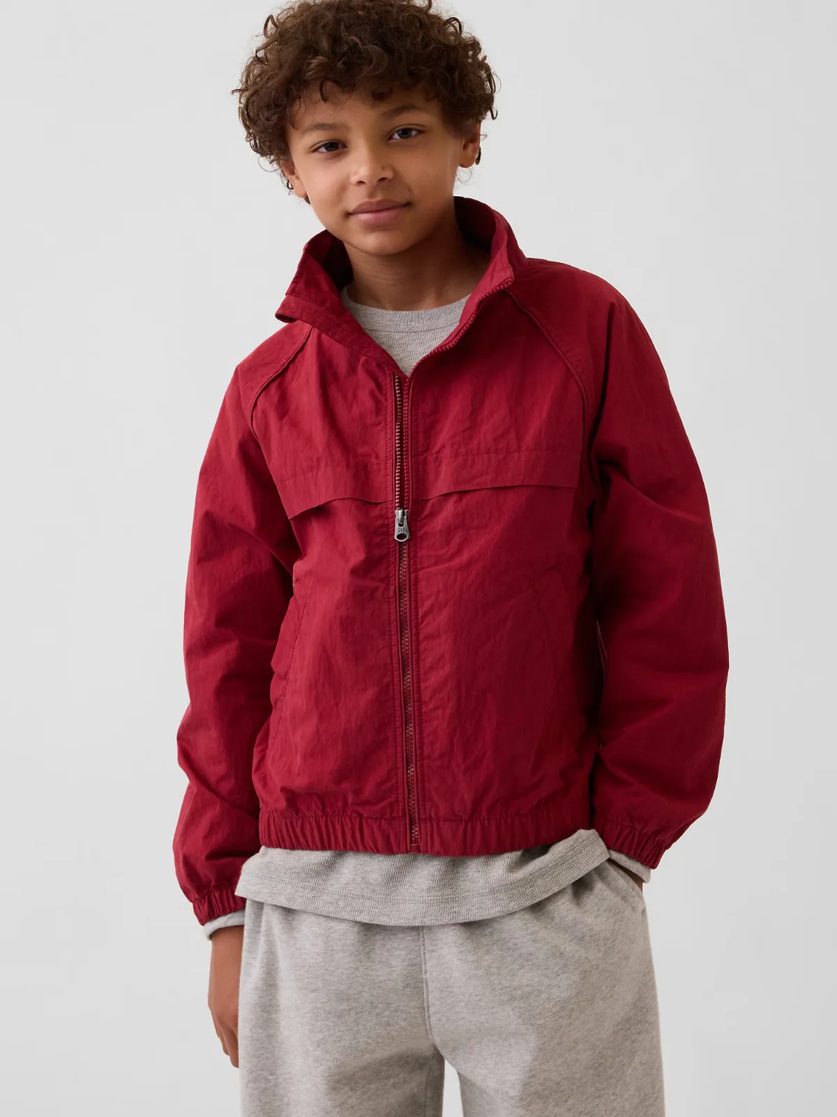 Relaxed Track Jacket by Gap