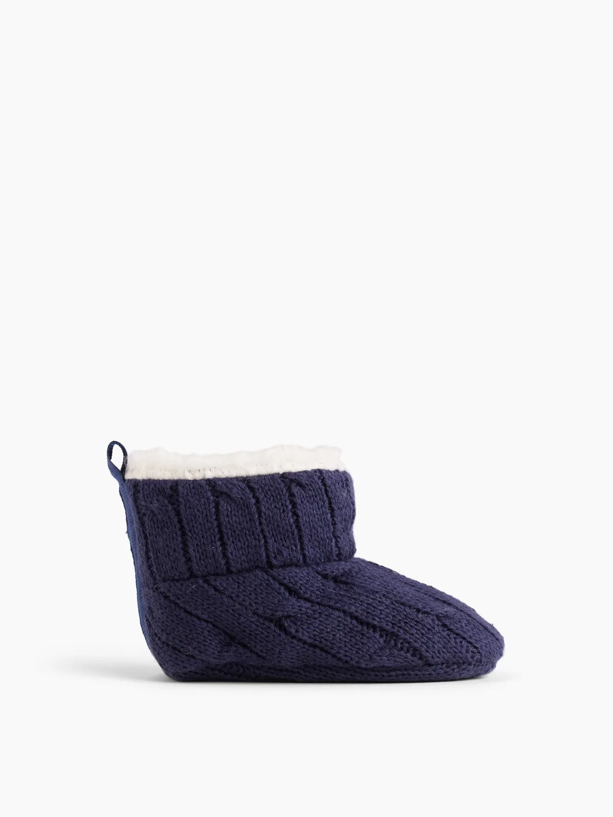 Sherpa-Lined Sweater Booties by Gap