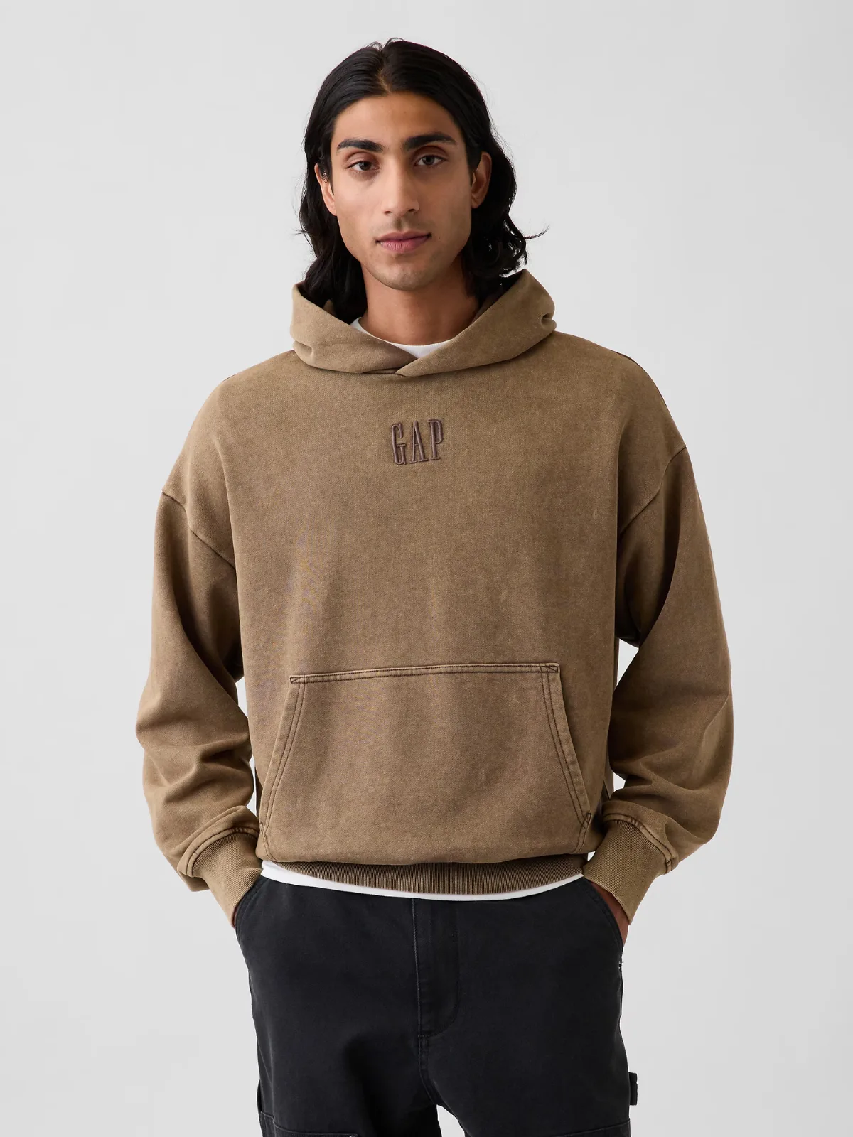 Heavyweight Oversized Logo Hoodie by Gap