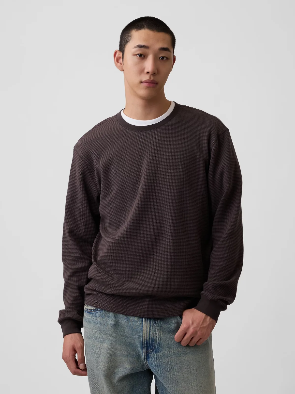 Relaxed Waffle T-Shirt by Gap