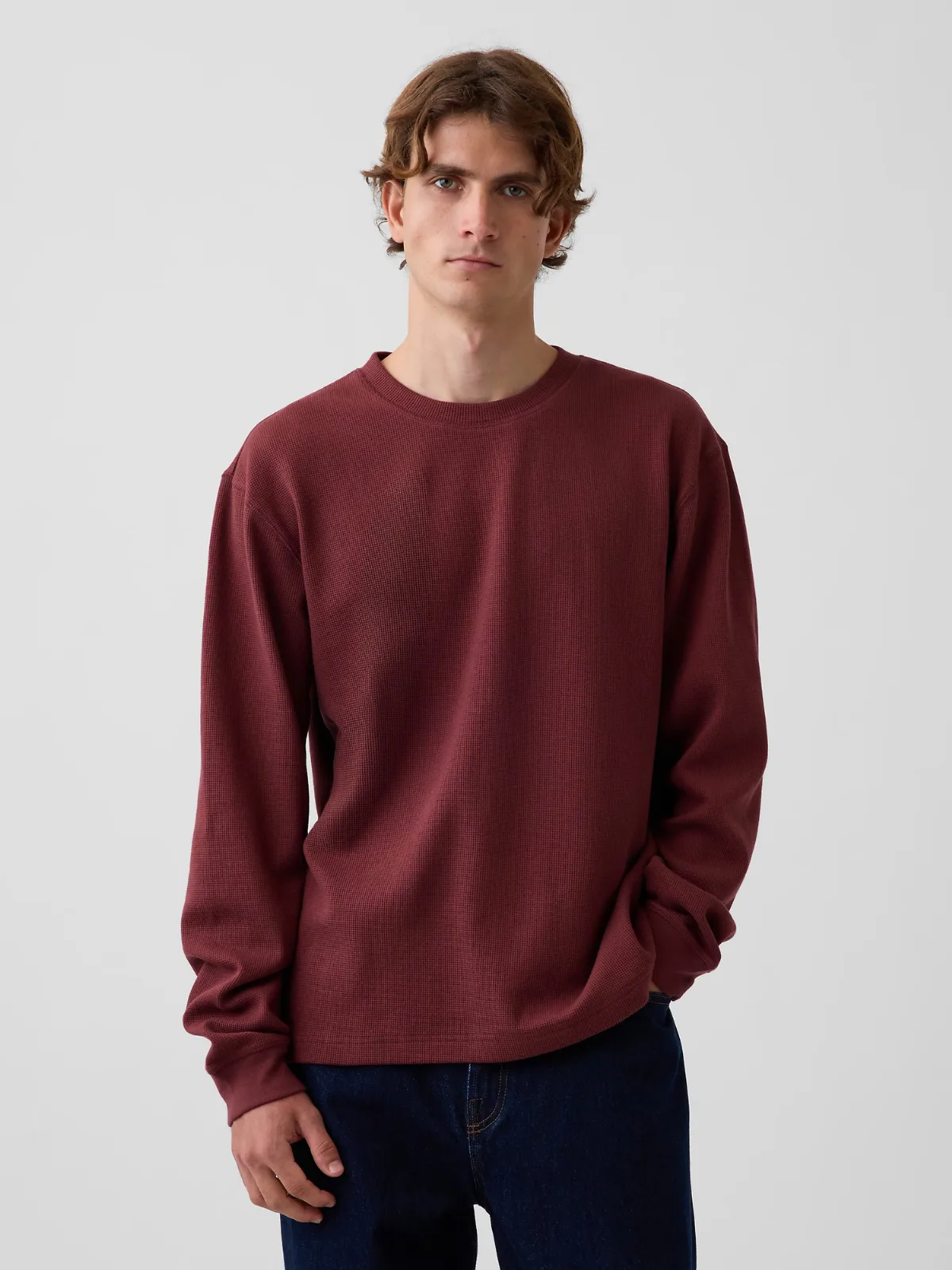 Relaxed Waffle T-Shirt by Gap