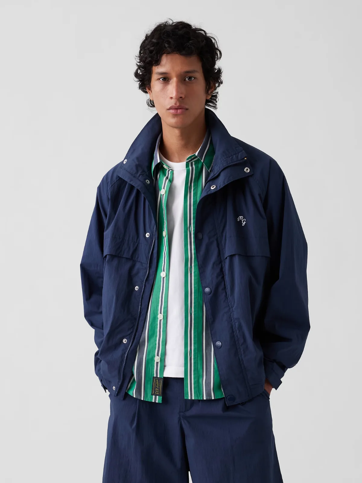 Gap x Malbon Textured Poplin Anorak Jacket by Gap
