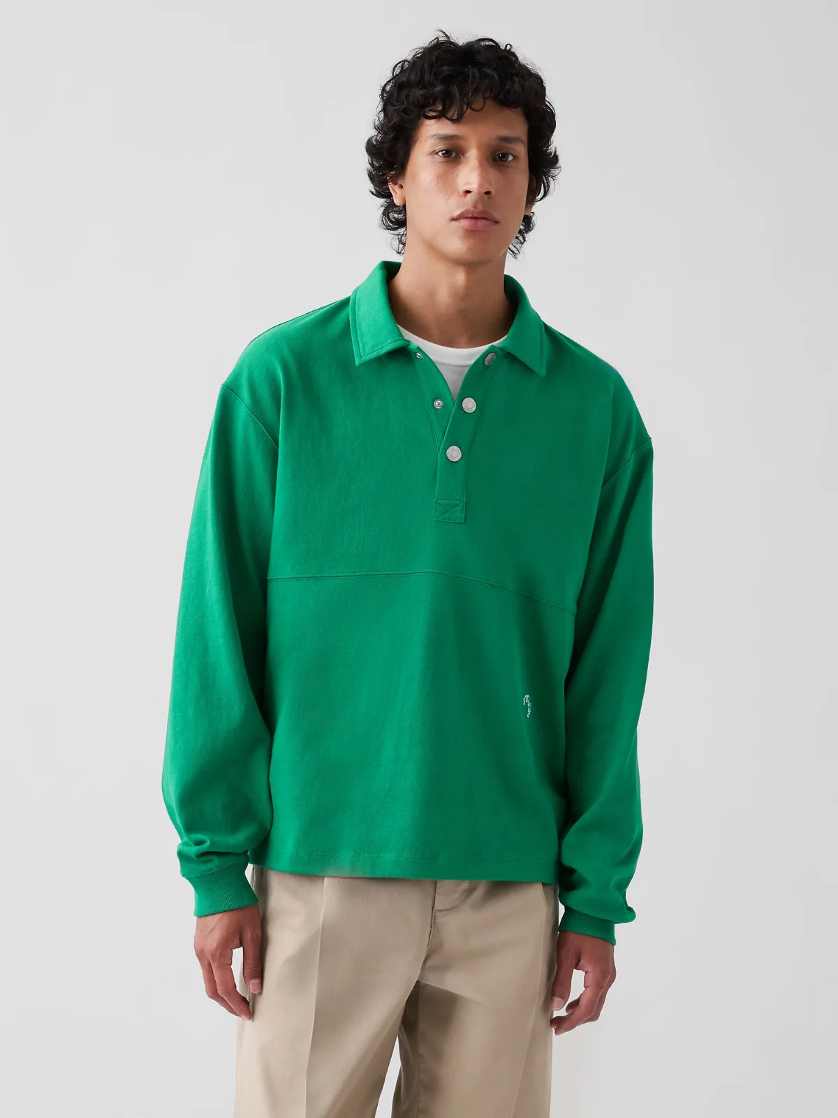 Gap x Malbon Oversized Polo Shirt Pullover by Gap
