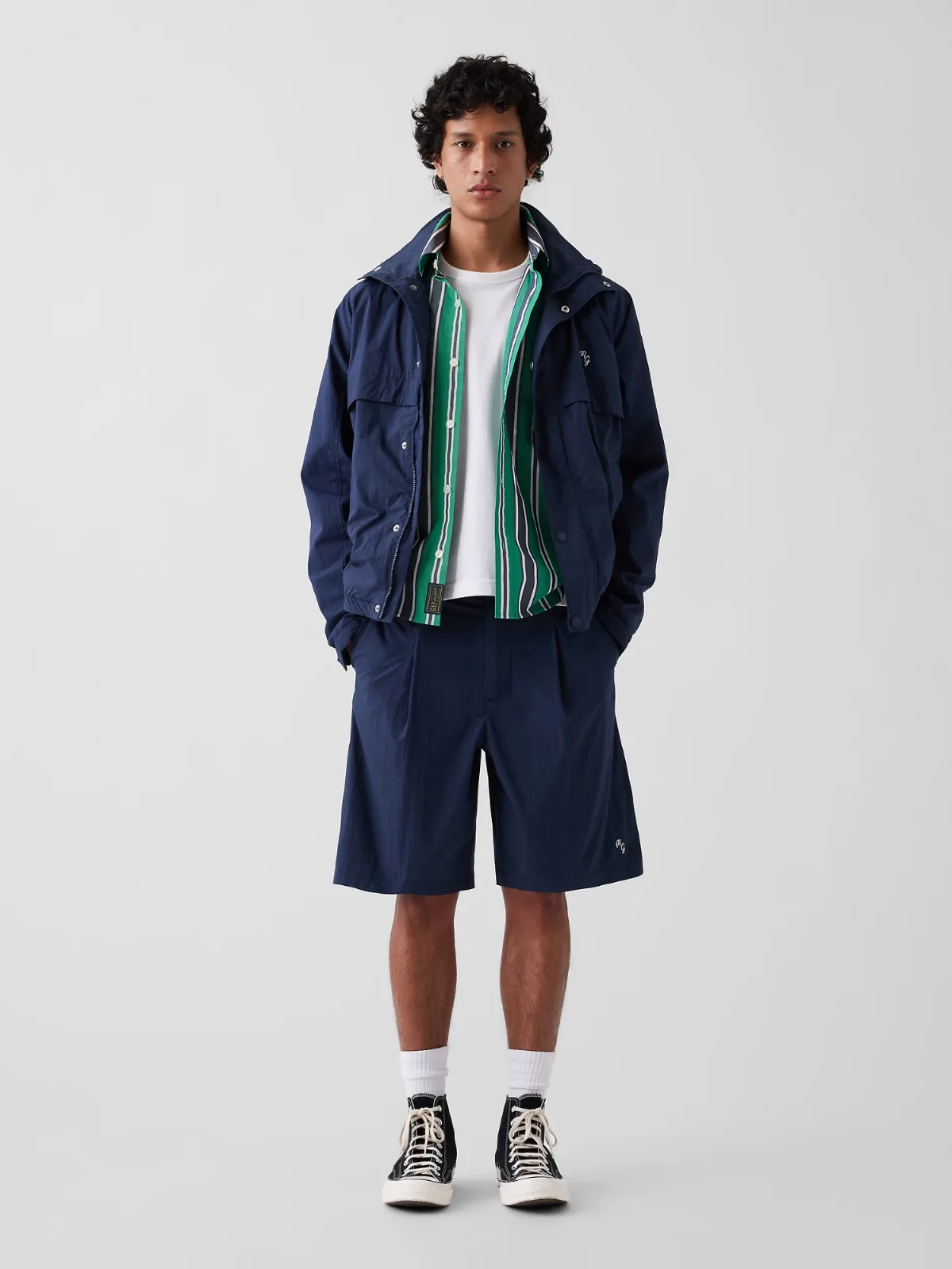 Gap x Malbon Textured Poplin Baggy Shorts by Gap
