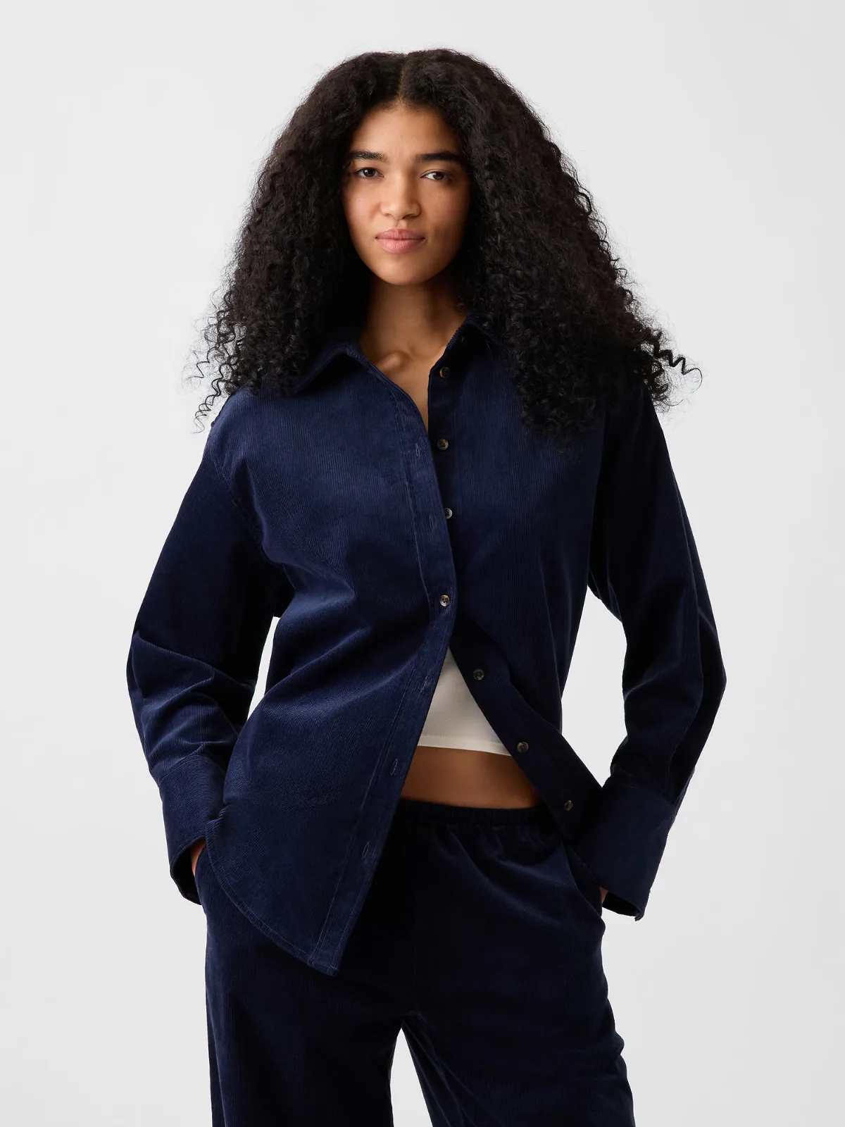 Corduroy Big Shirt by Gap