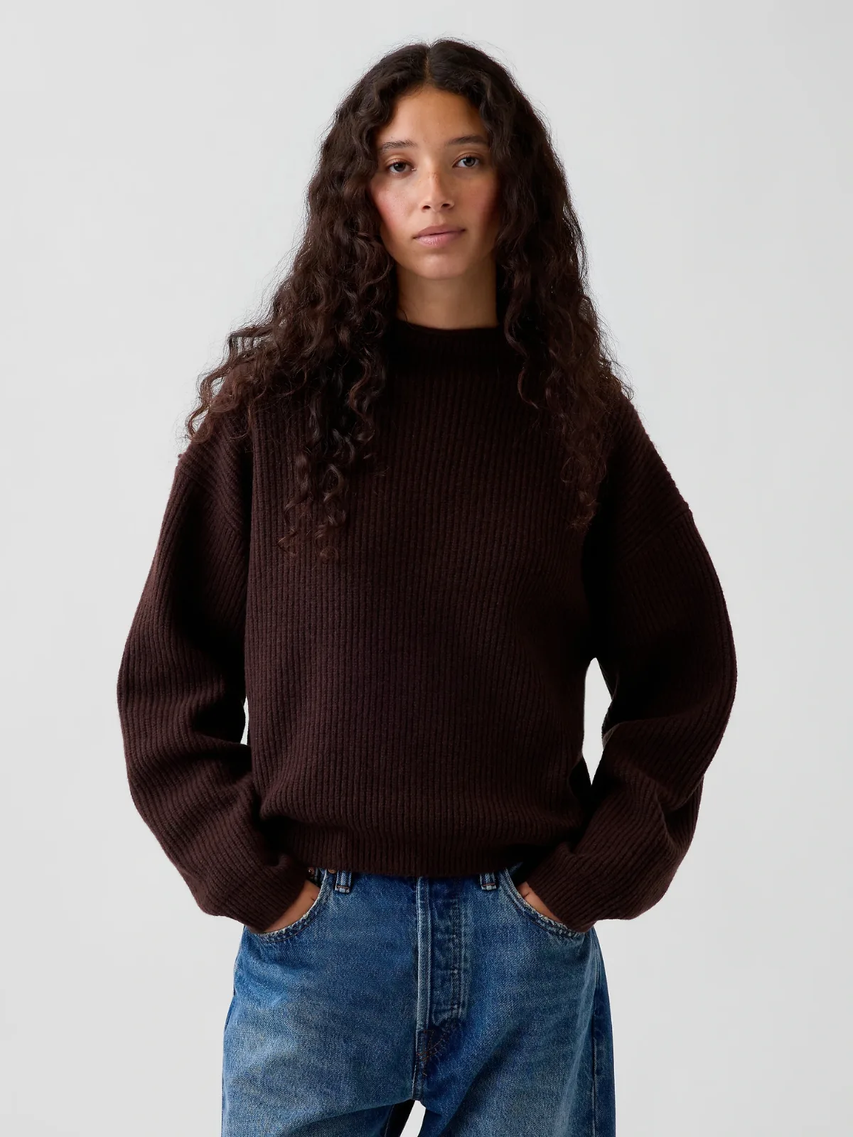CashSoft Oversized Rollneck Sweater