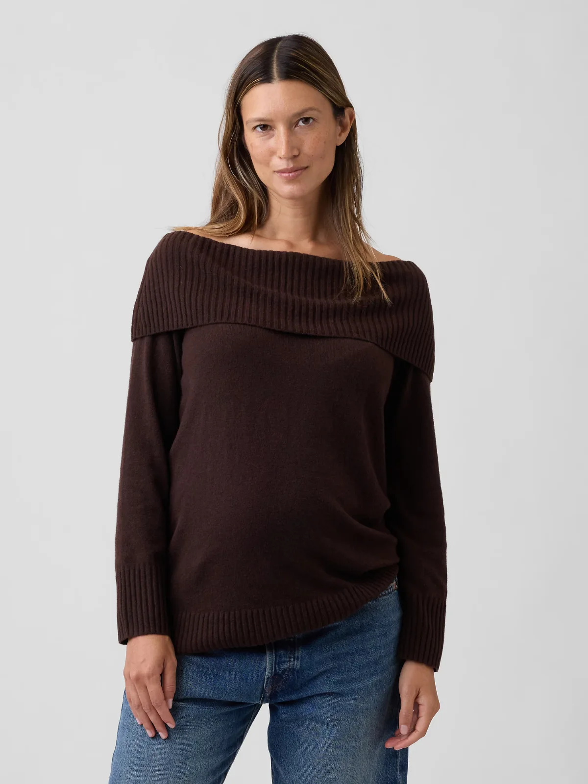 CashSoft Off-Shoulder Sweater by Gap
