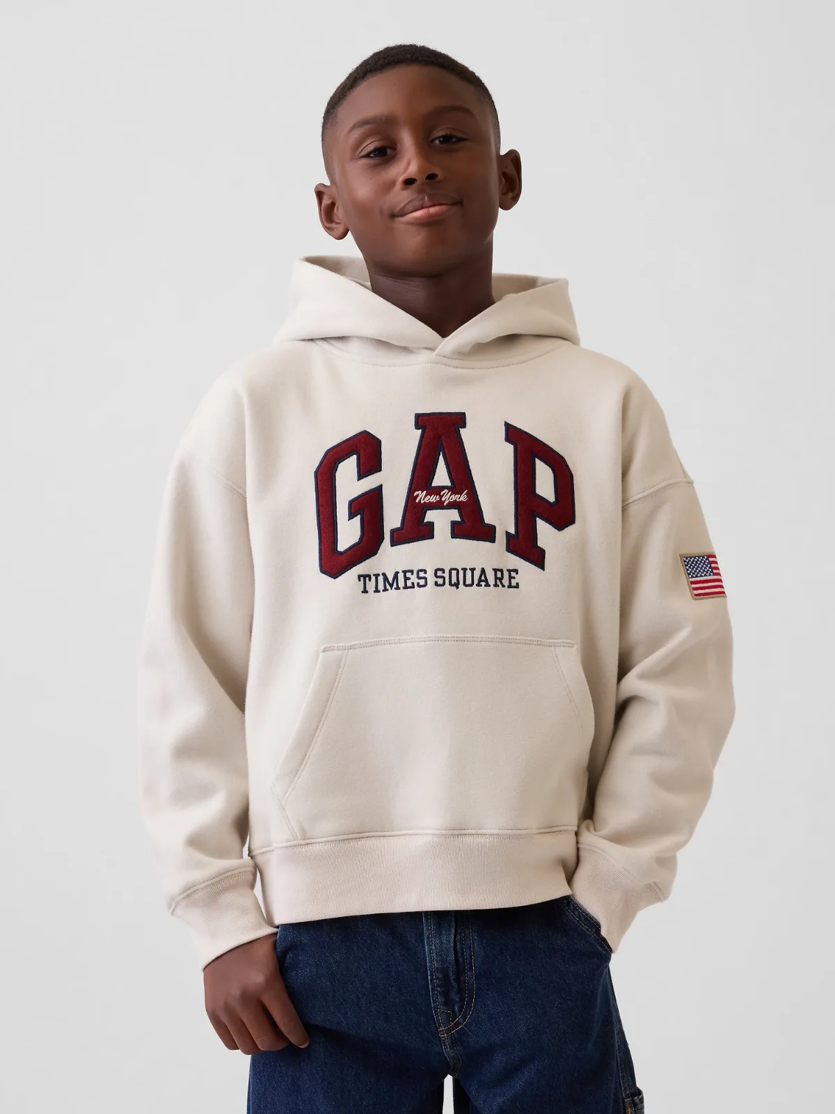 VintageSoft NYC Times Square Logo Hoodie by Gap