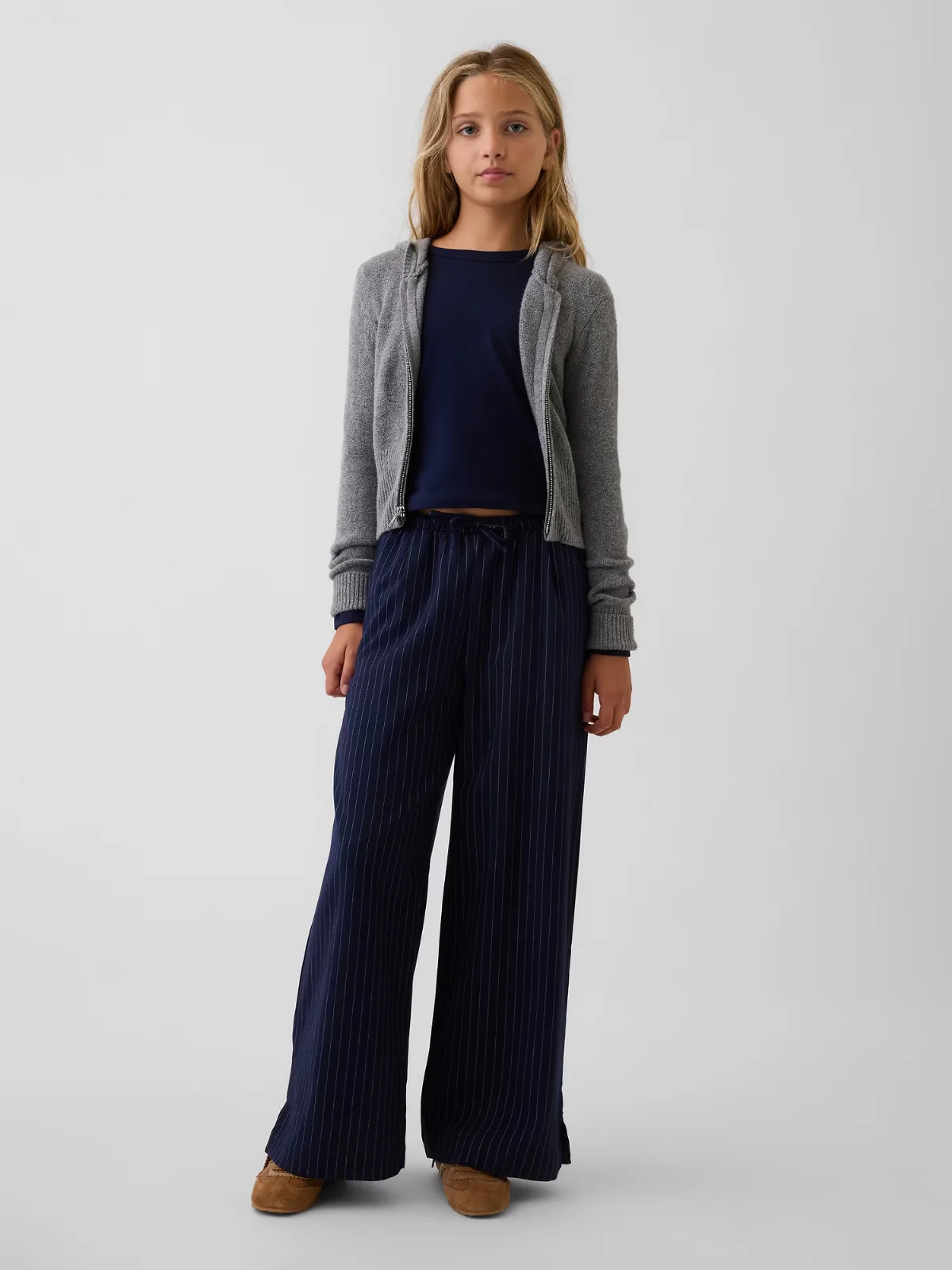 Easy Wide-Leg Drawstring Pants by Gap