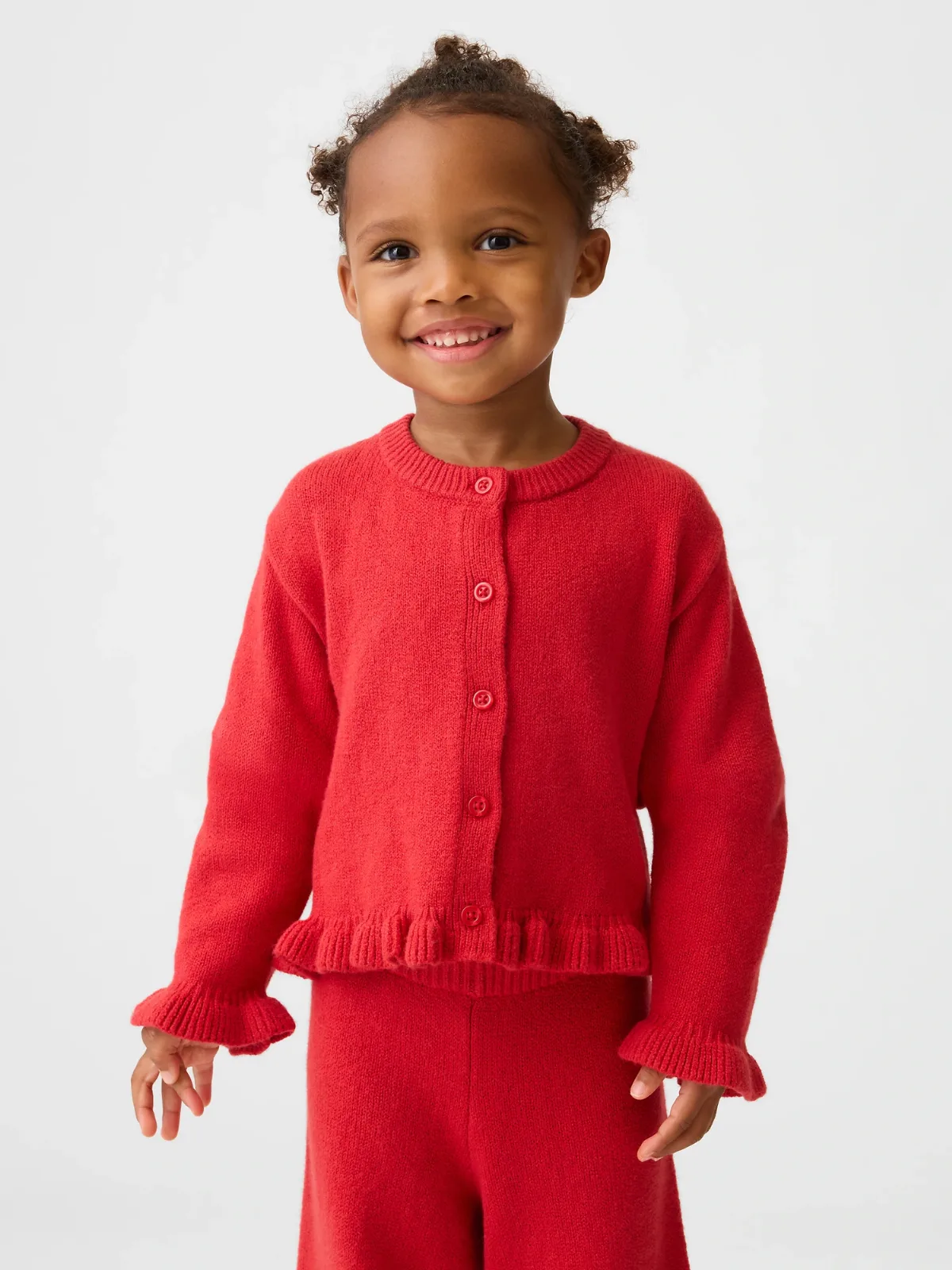 CashSoft Ruffle Cardigan Sweater by Gap