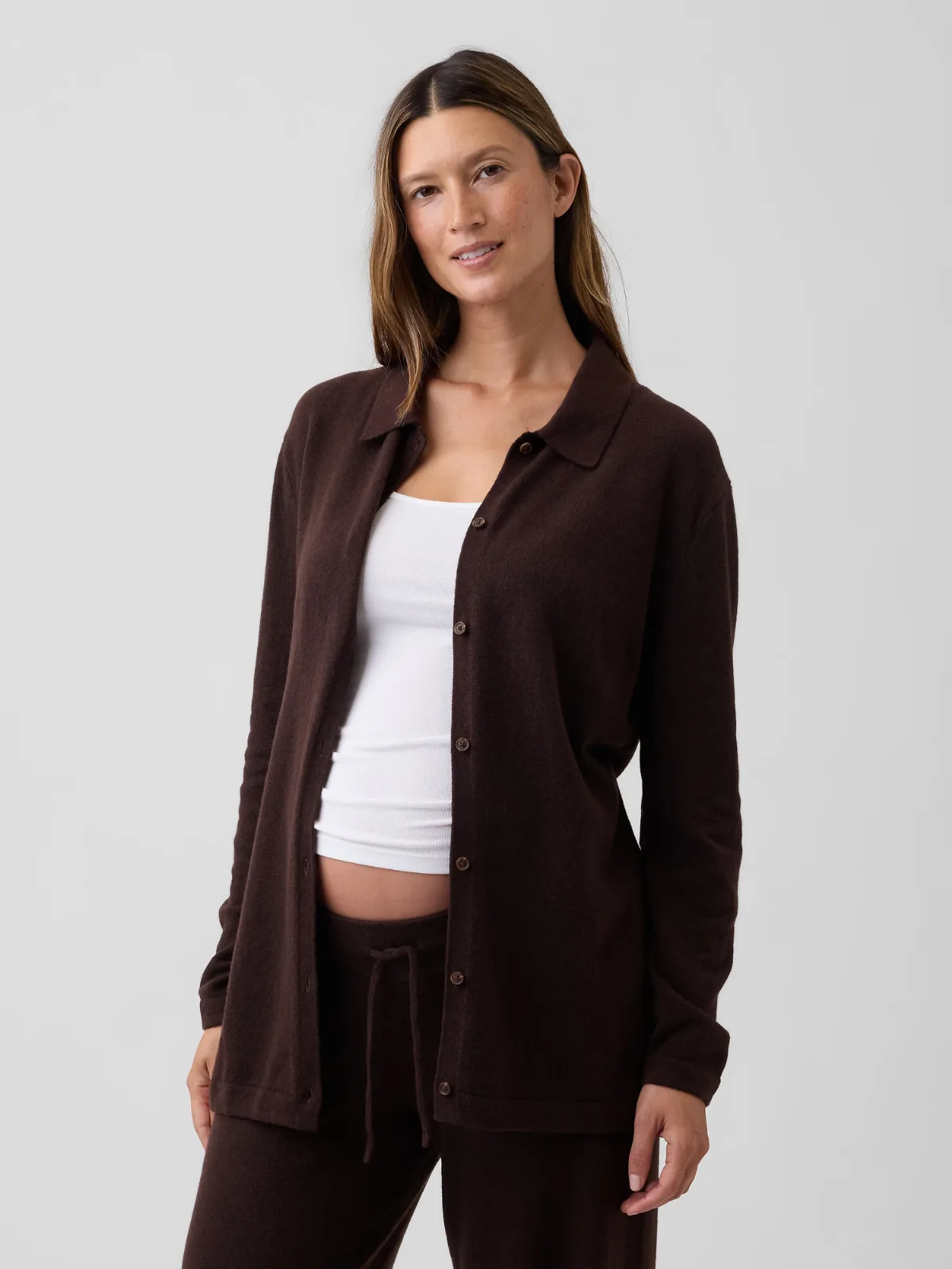 CashSoft Polo Shirt Cardigan by Gap