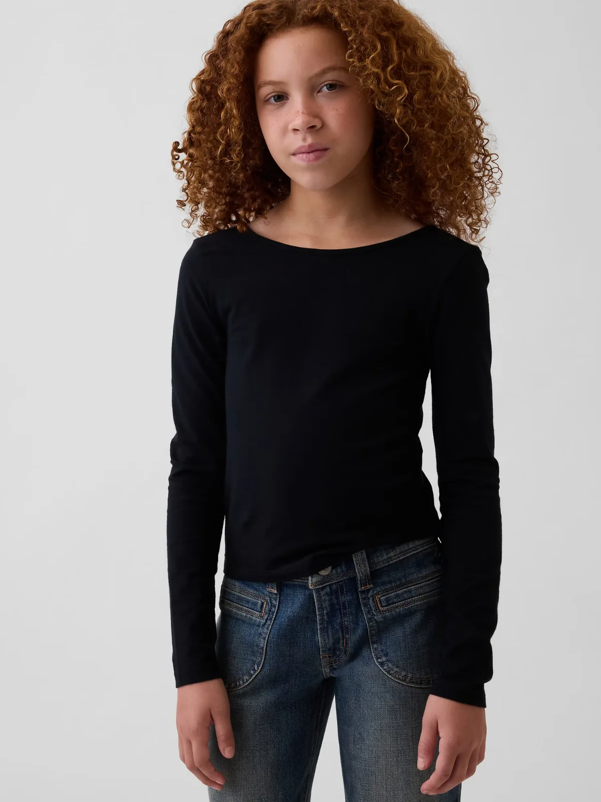 Scoop-Back Fitted T-Shirt by Gap