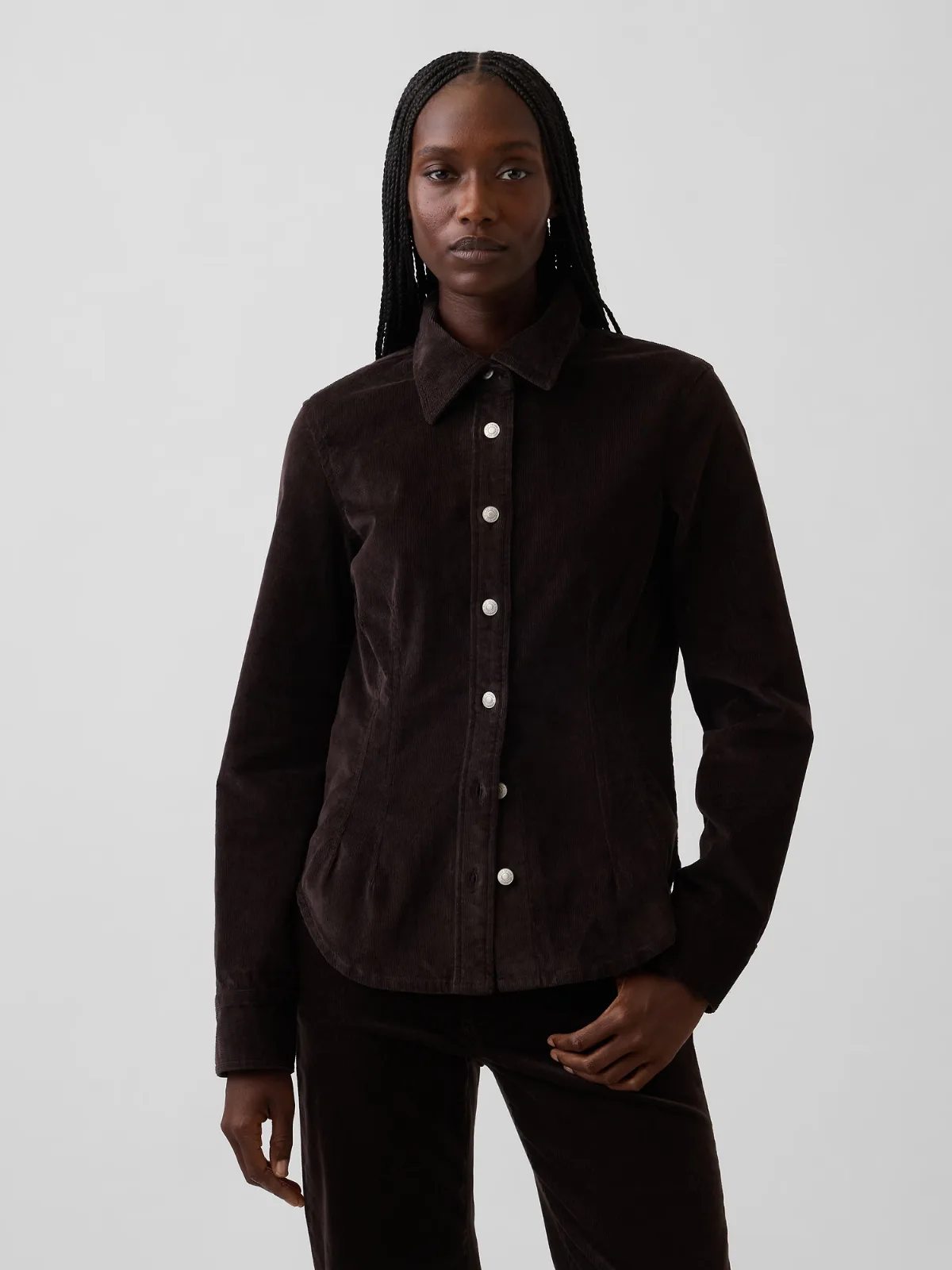 Corduroy Fitted Shirt by Gap