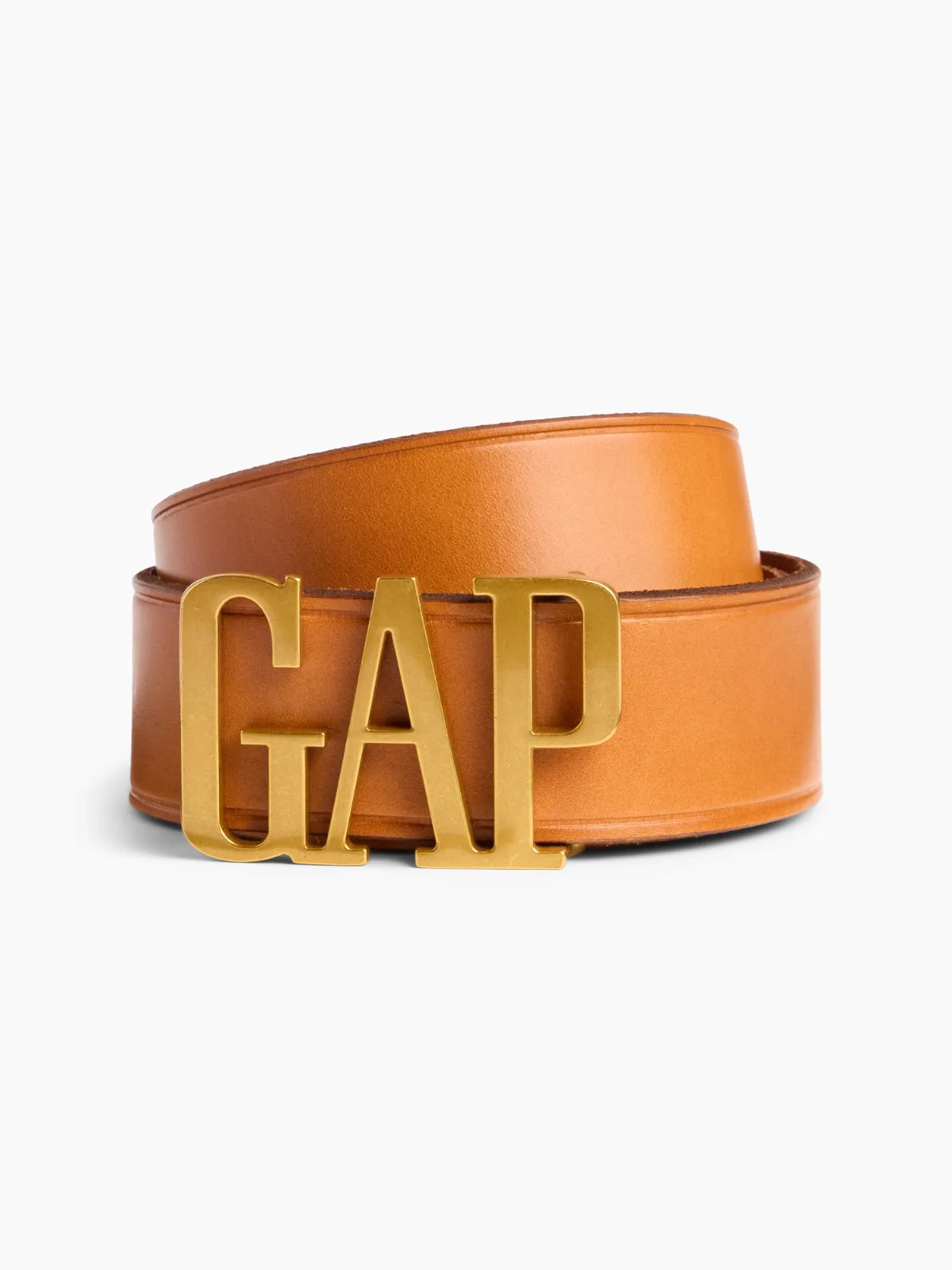 100% Leather Logo Belt by Gap