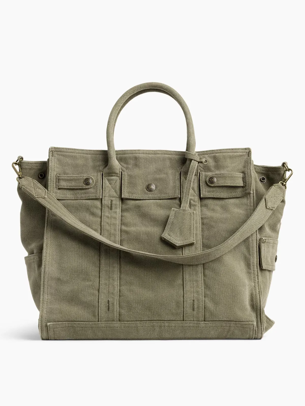 Large Canvas Five Pocket Tote