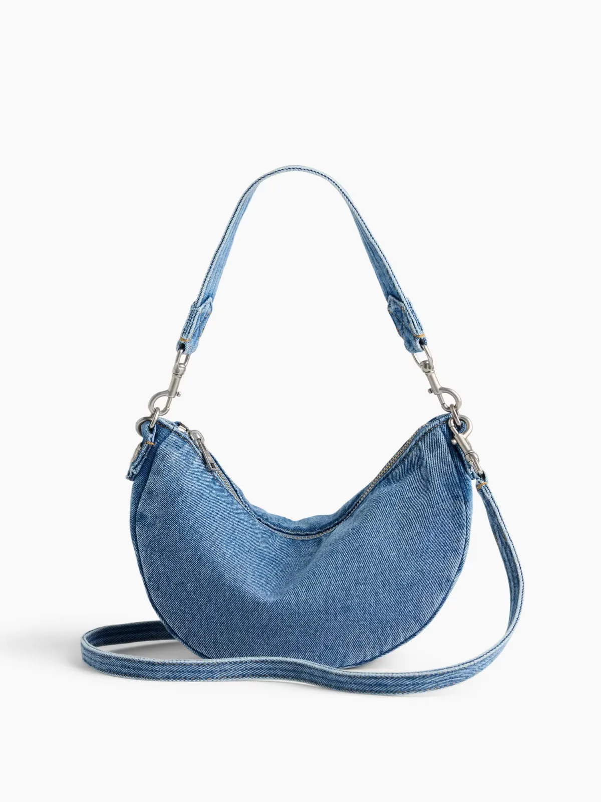 Small Denim Crescent Crossbody by Gap