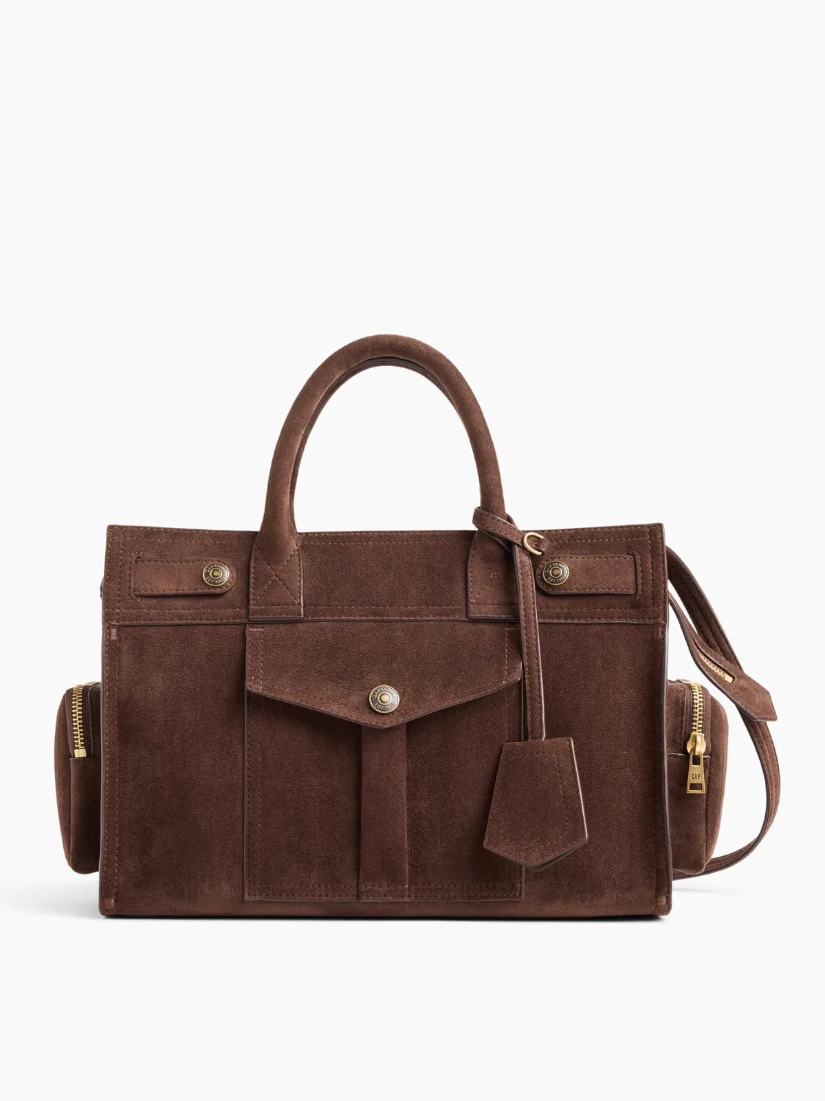Vegan Suede Five Pocket Satchel by Gap