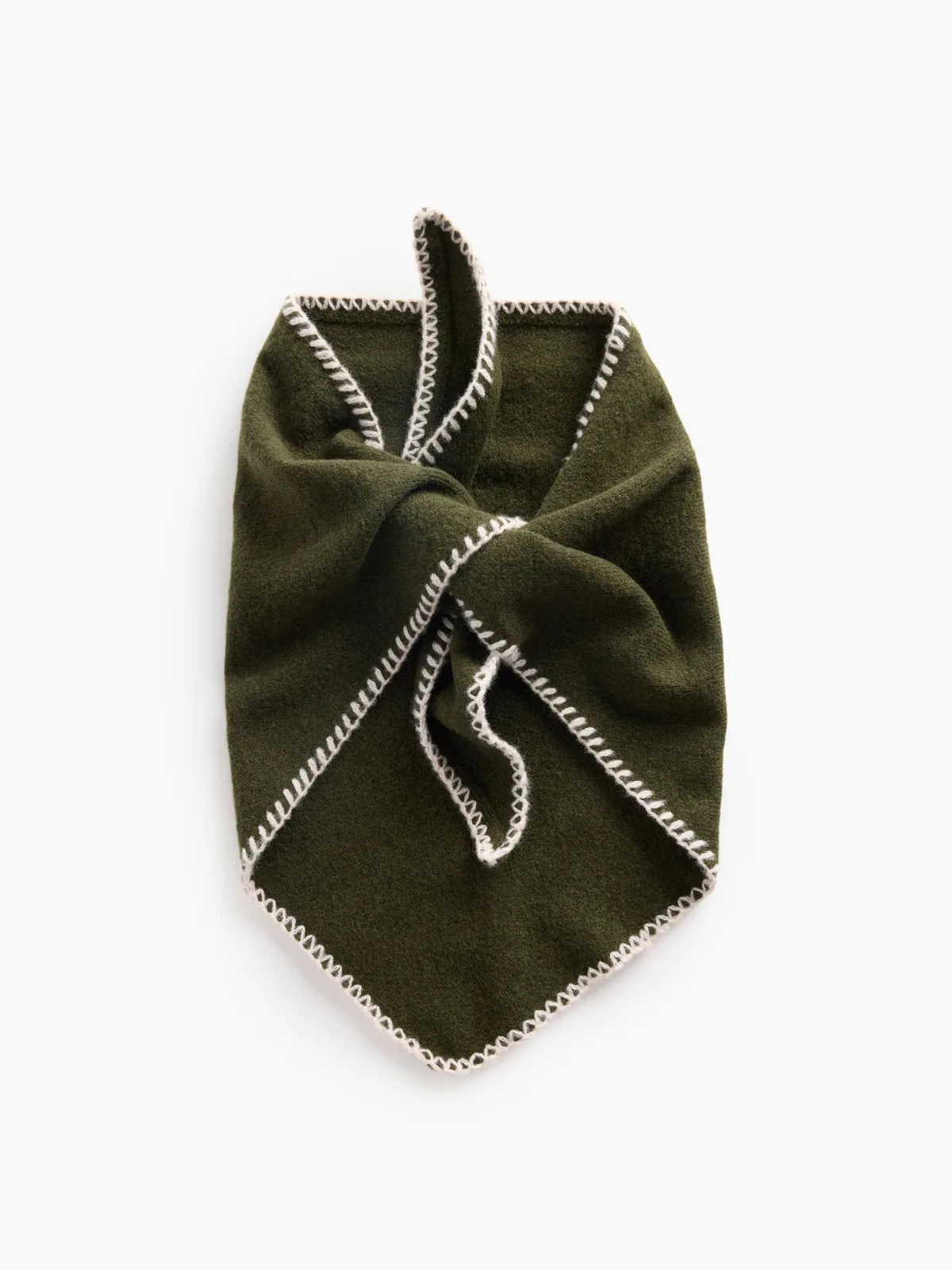 CashSoft Whipstitch Bandana Scarf