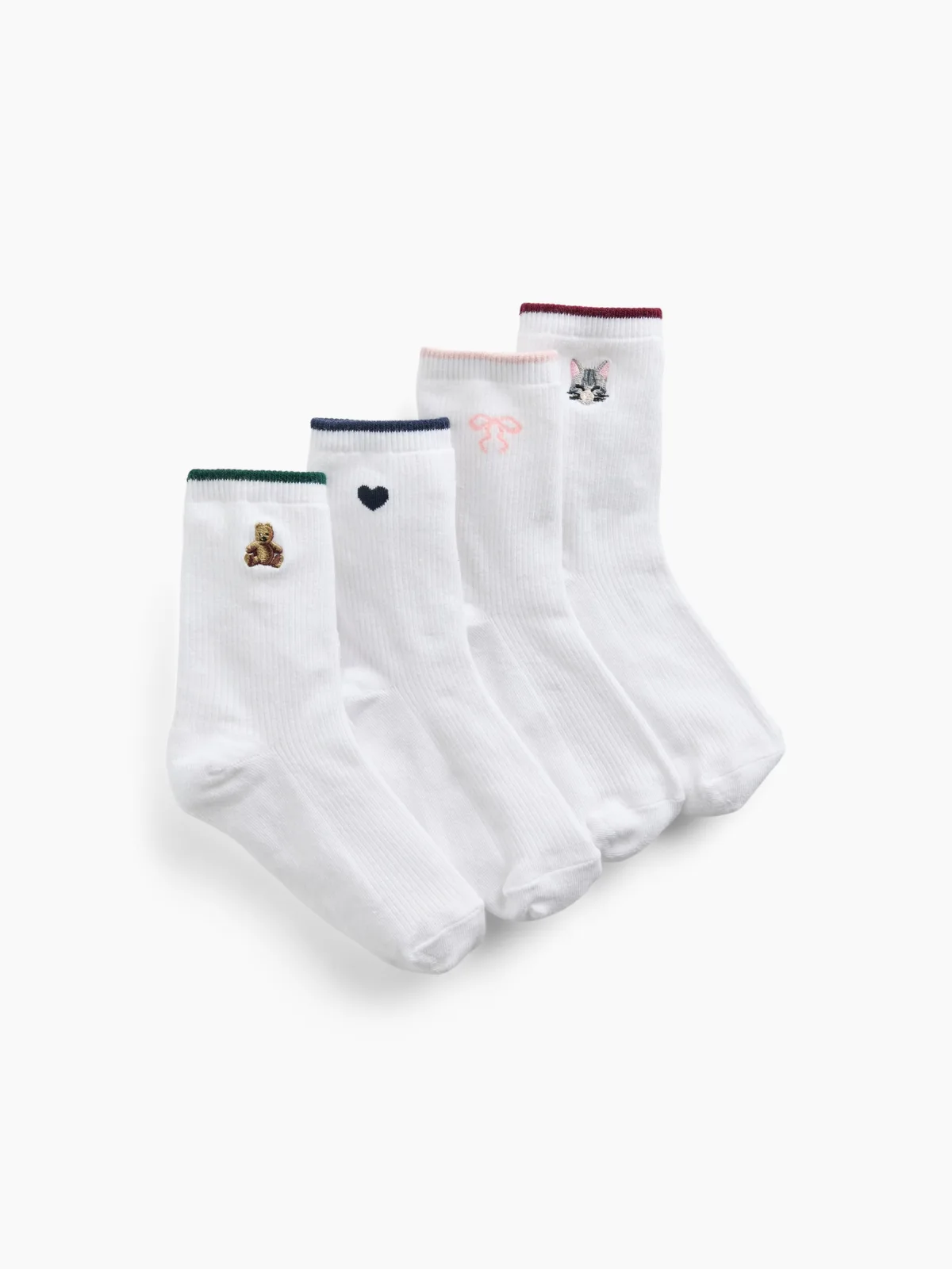 Icon Rib Crew Socks (4-Pack) by Gap