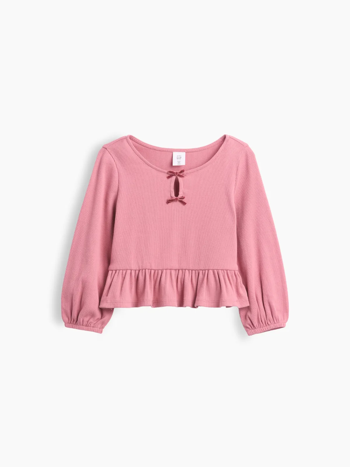 Rib Peplum Top by Gap