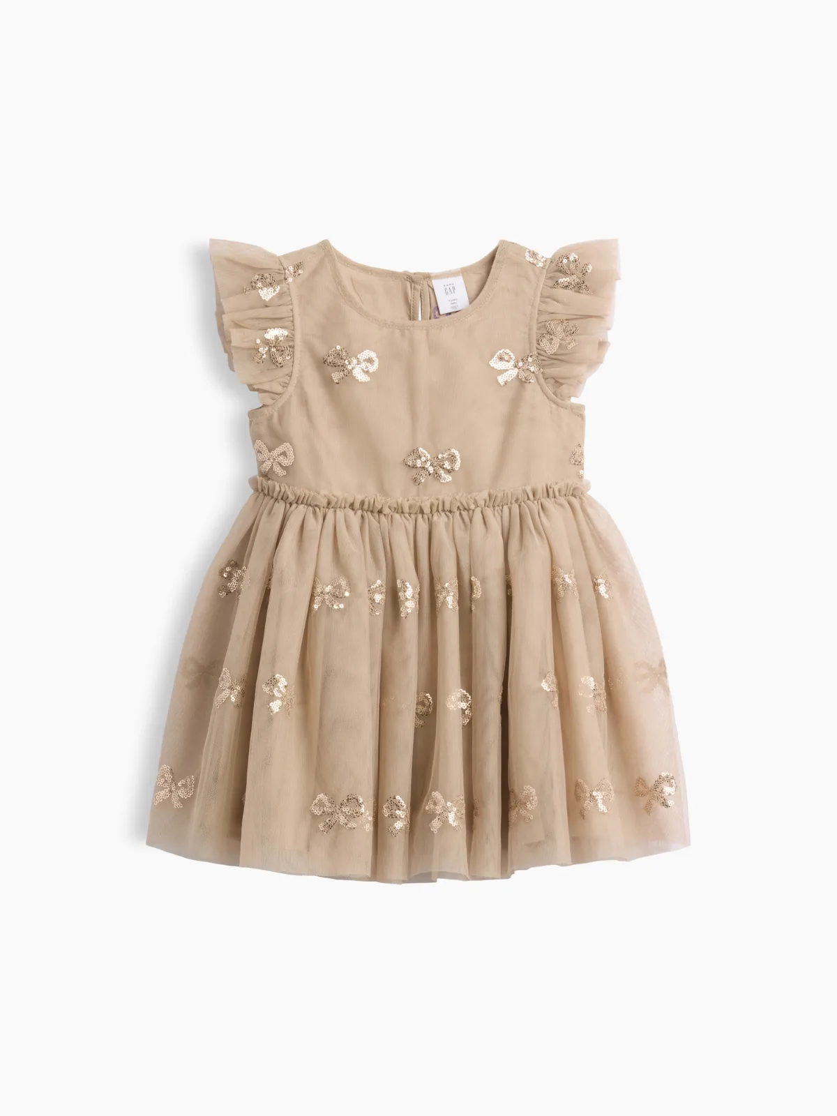 Sequin Bow Tulle Dress by Gap