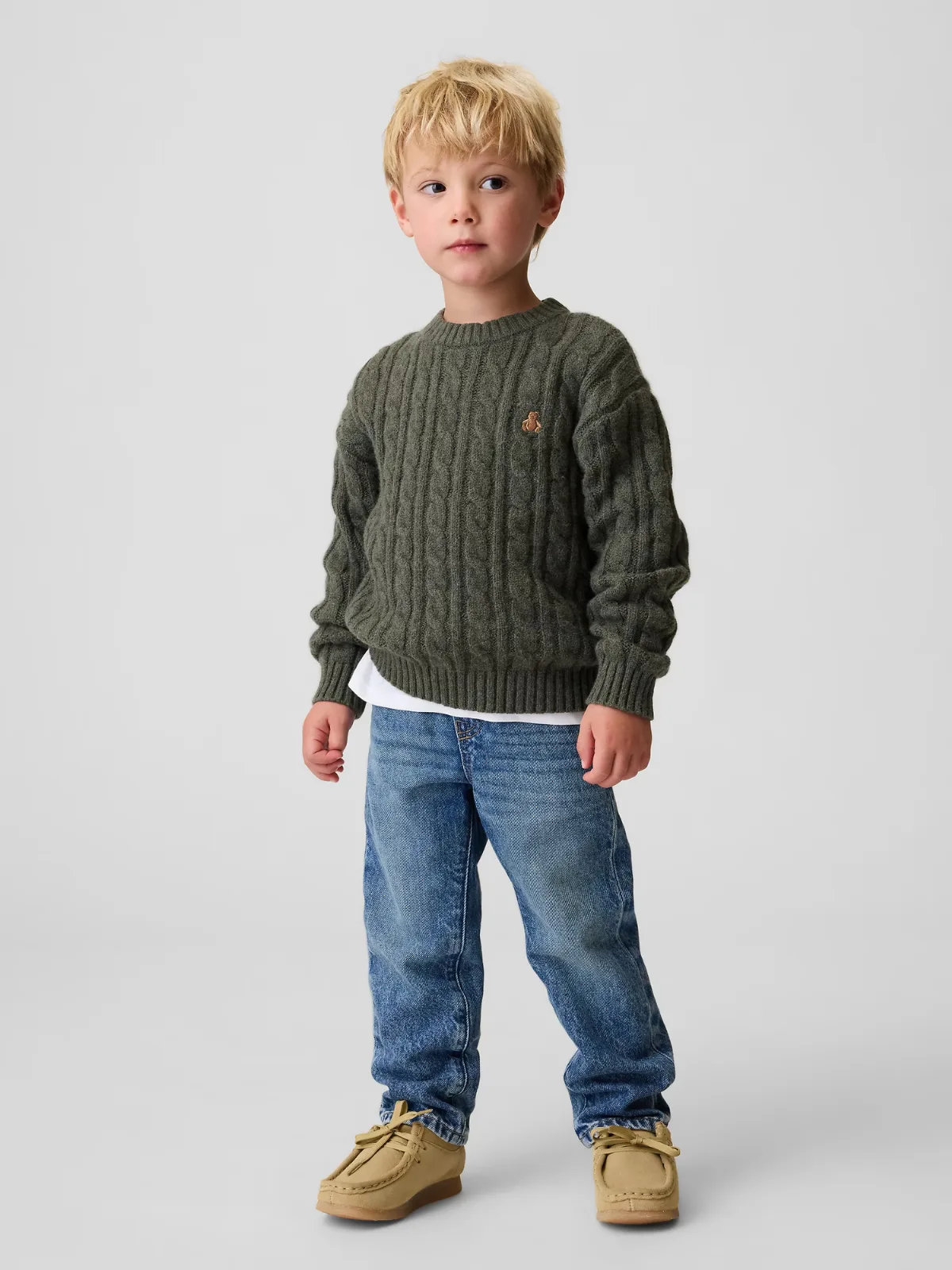 Pull-On Relaxed Straight Jeans by Gap