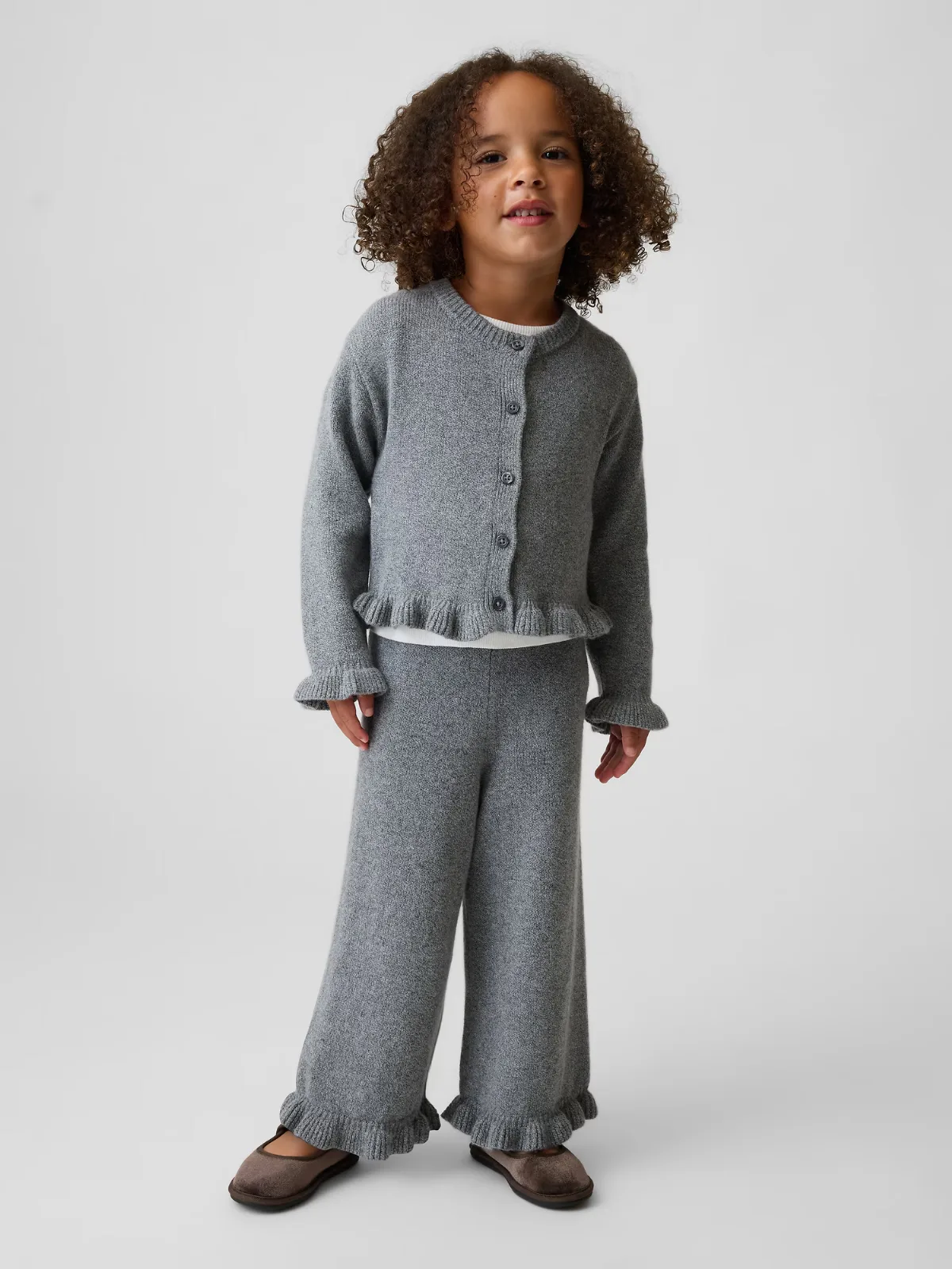 CashSoft Ruffle Wide-Leg Pants by Gap