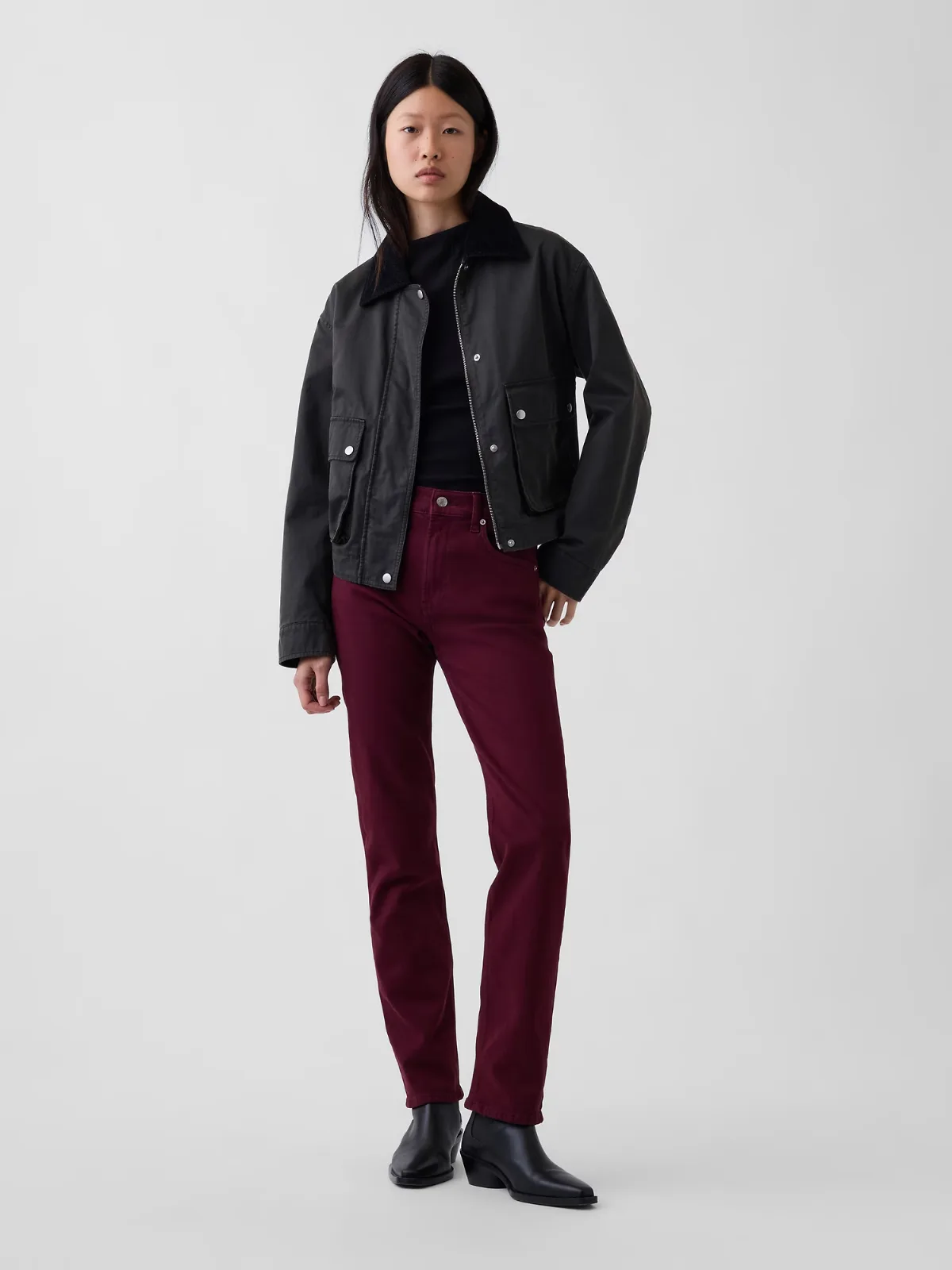 High Rise 90s Slim Straight Jeans by Gap