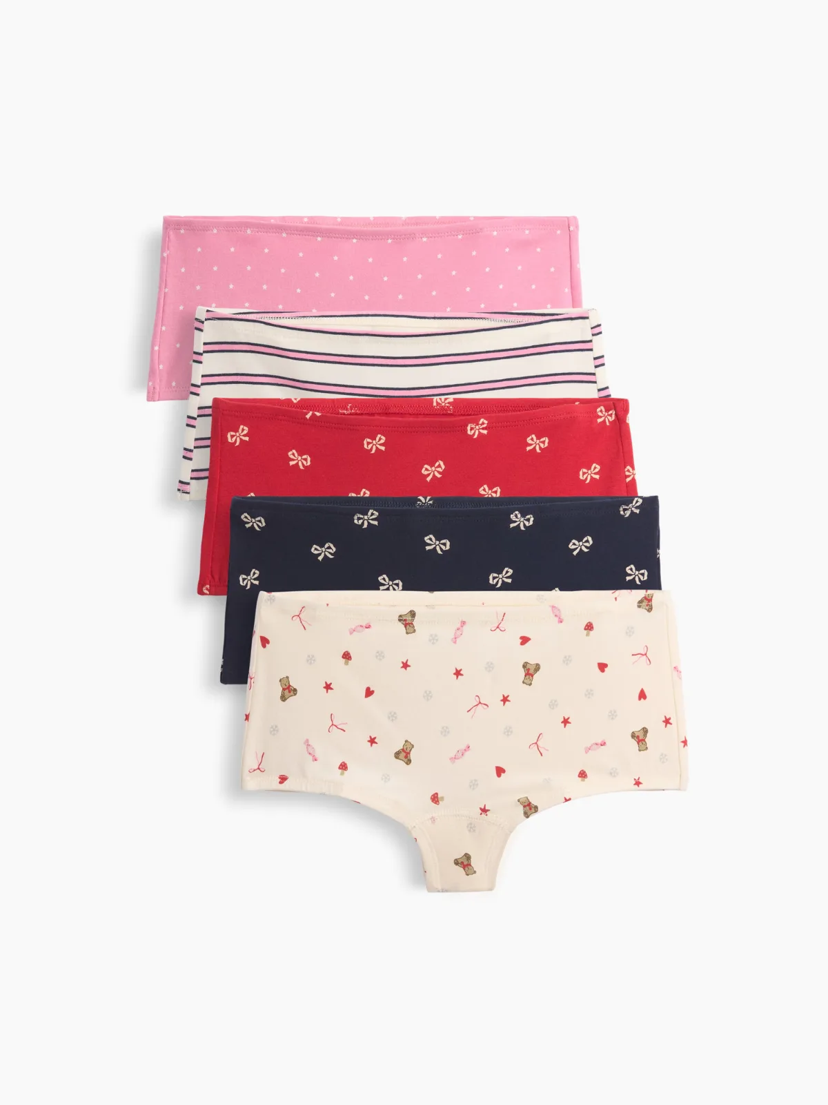Organic Stretch Cotton Print Shorty (5-Pack) by Gap