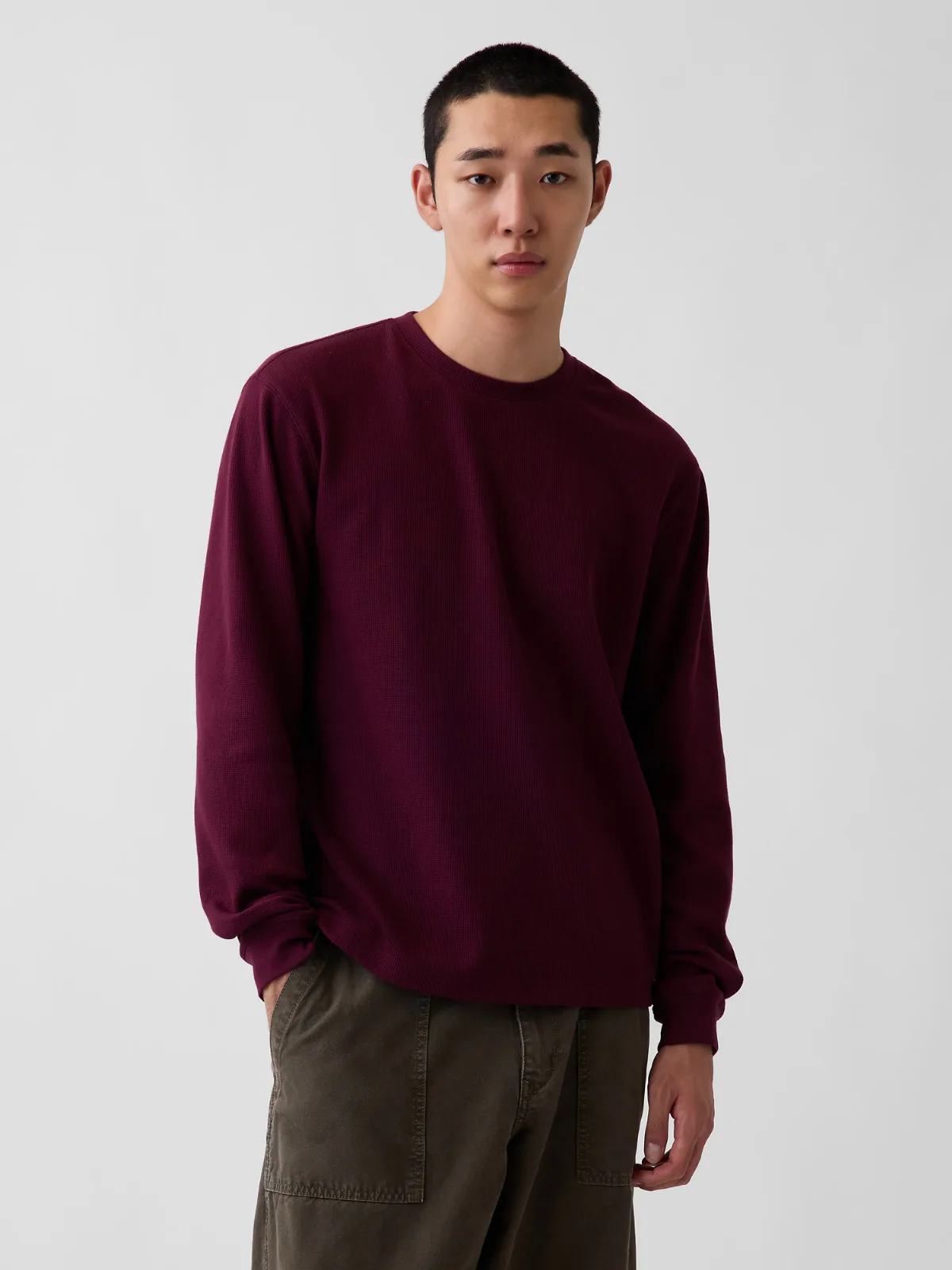 Relaxed Waffle T-Shirt by Gap